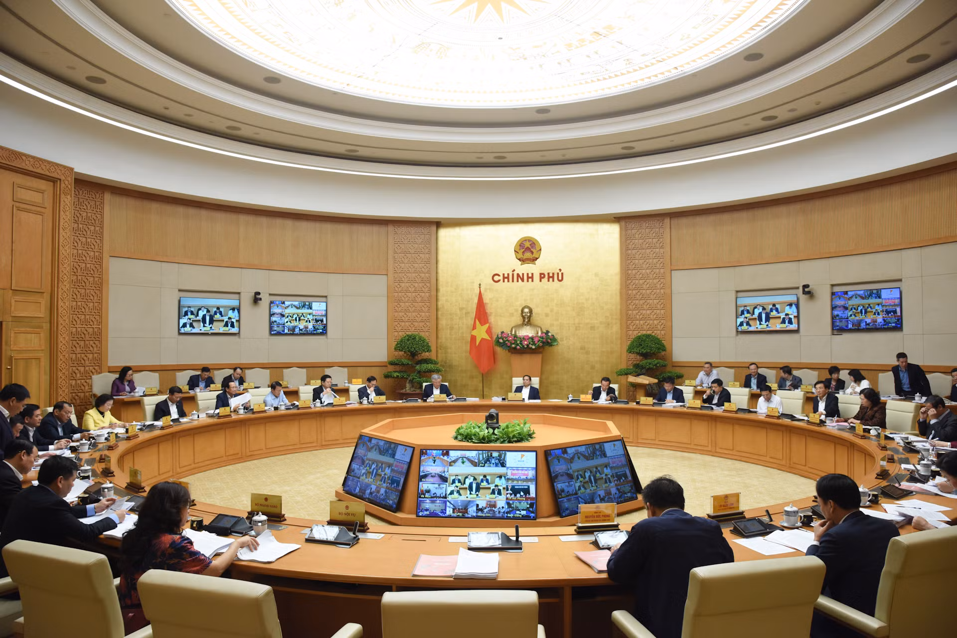 Quang cảnh phiên họp Chính phủ thường kỳ tháng 3 năm 2025.