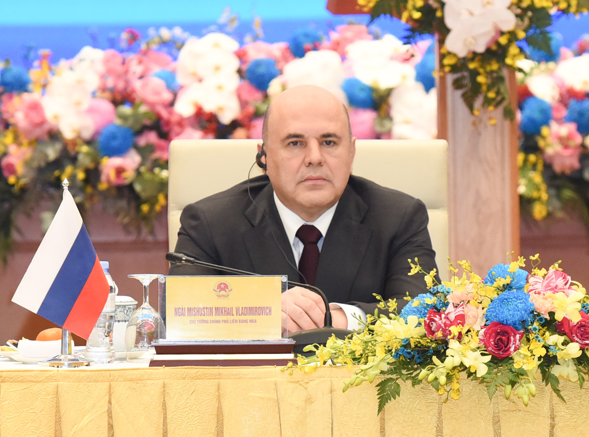Thủ tướng Nga Mikhail Mishustin phát biểu tại buổi Đối thoại.