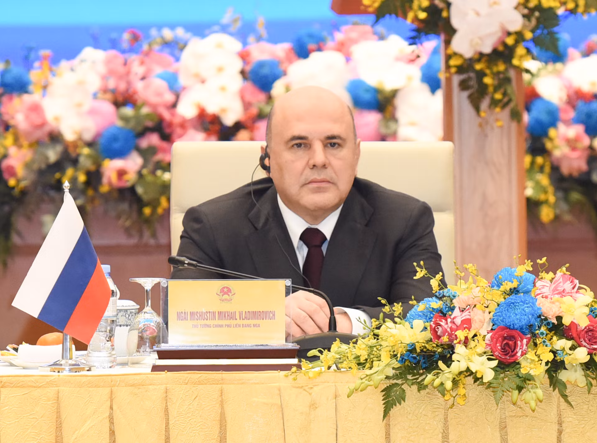 Thủ tướng Nga Mikhail Mishustin phát biểu tại buổi Đối thoại.