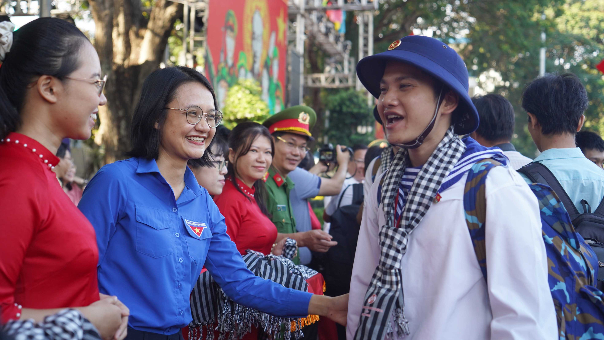 Các tân binh đều bày tỏ quyết tâm hoàn thành nhiệm vụ trong thời gian thực hiện nghĩa vụ quân sự.