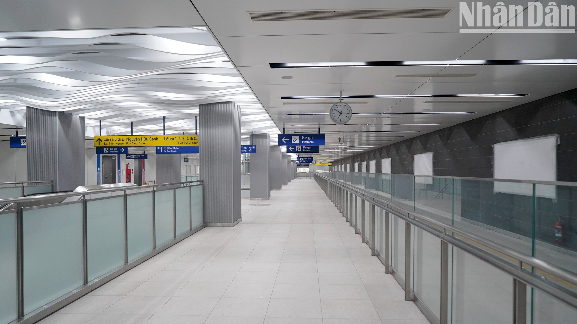 Các nhà ga trên toàn tuyến metro số 1 sẵn sàng mọi điều kiện phục vụ hành khách trong ngày tuyến metro số 1 chạy chính thức 22/12.