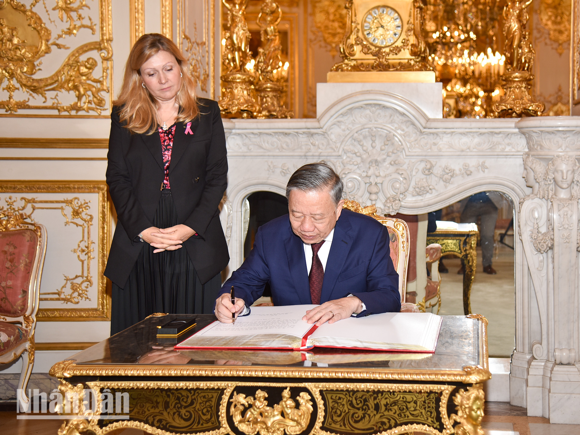 [Ảnh] Tổng Bí thư, Chủ tịch nước Tô Lâm hội kiến Chủ tịch Quốc hội Pháp ảnh 9