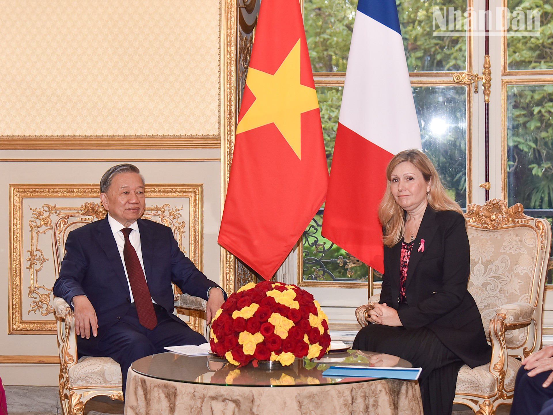[Ảnh] Tổng Bí thư, Chủ tịch nước Tô Lâm hội kiến Chủ tịch Quốc hội Pháp ảnh 8