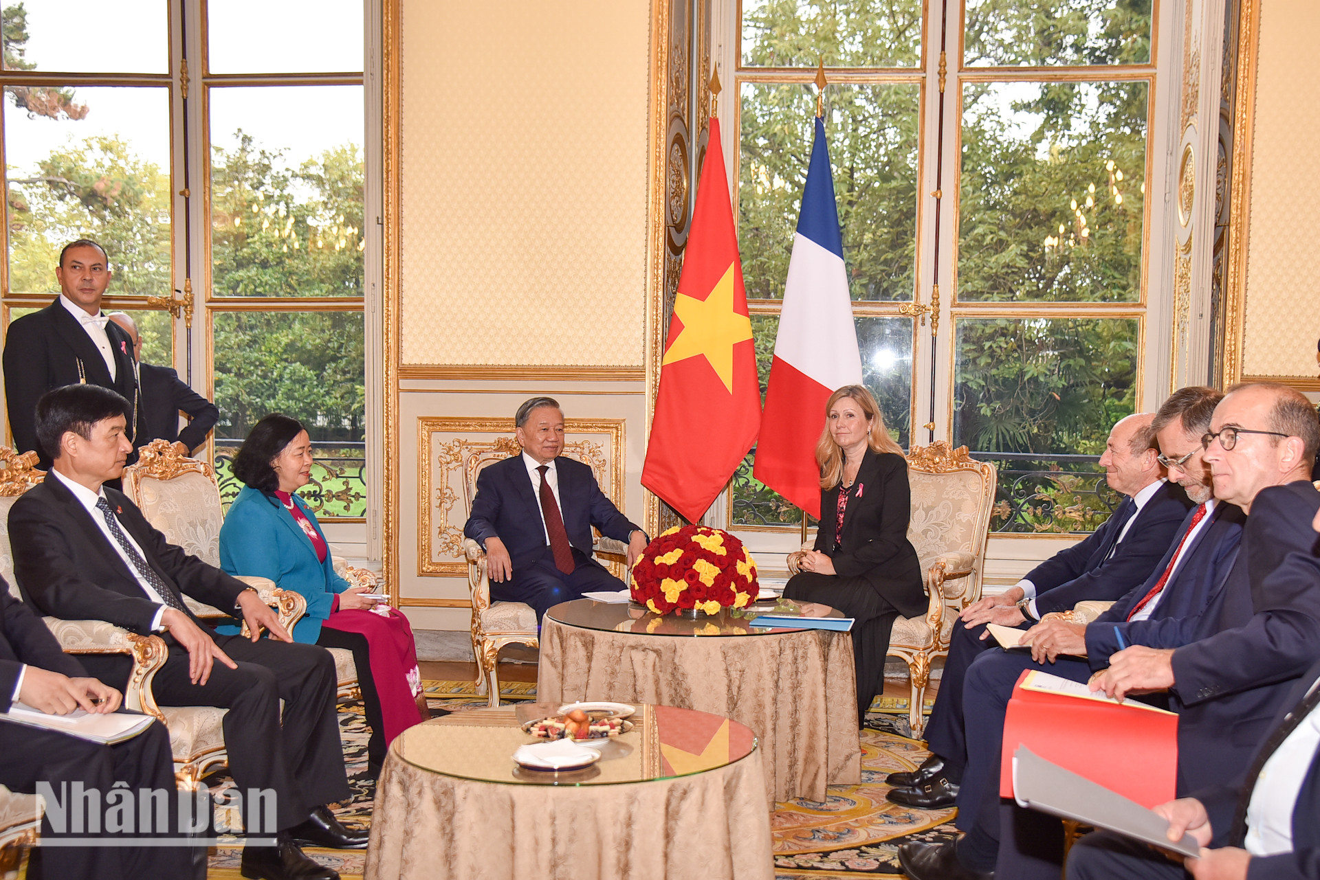 [Ảnh] Tổng Bí thư, Chủ tịch nước Tô Lâm hội kiến Chủ tịch Quốc hội Pháp ảnh 7