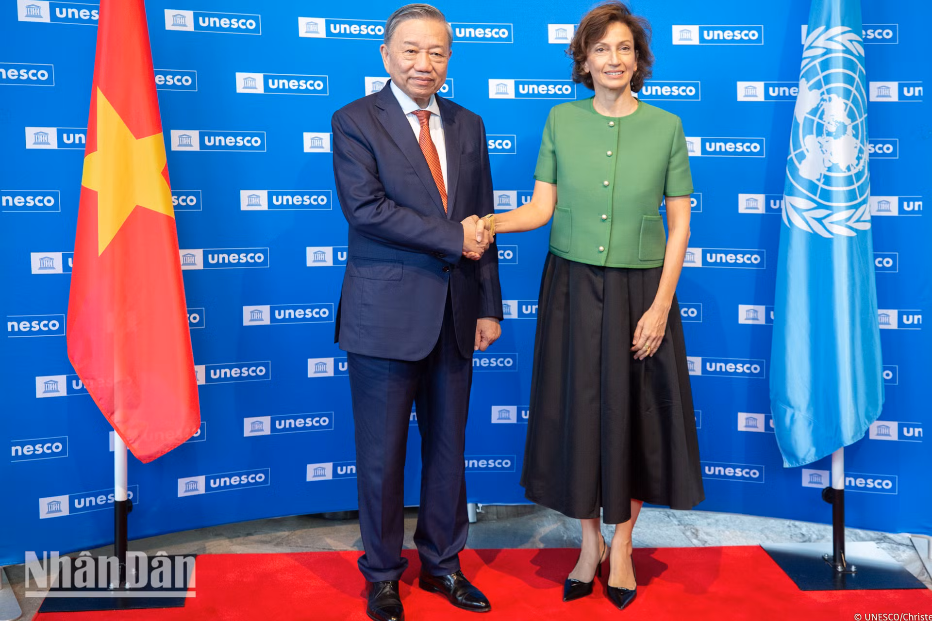 [Ảnh] Tổng Bí thư, Chủ tịch nước Tô Lâm thăm chính thức Trụ sở UNESCO ảnh 3