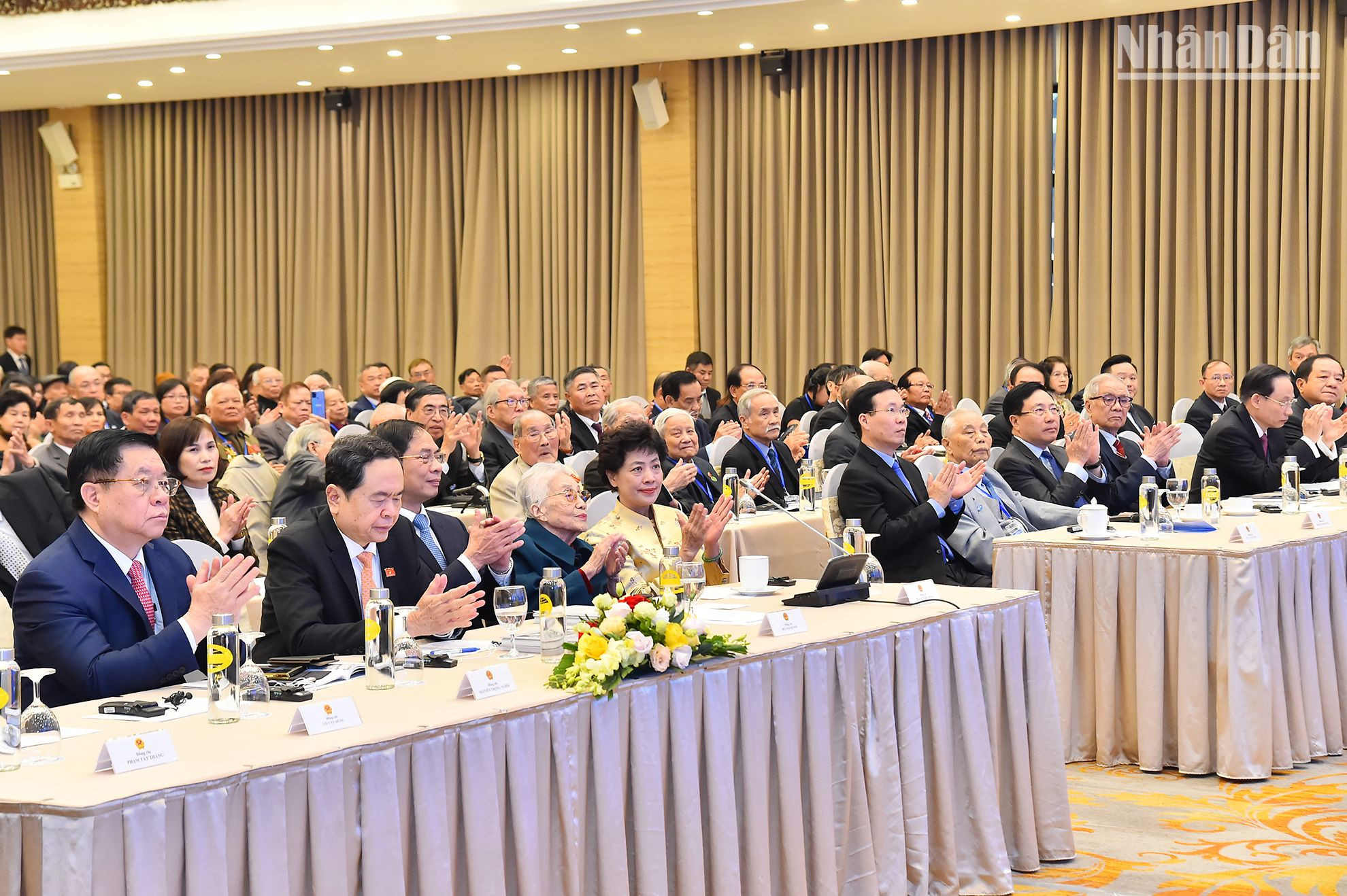 Các đồng chí lãnh đạo, nguyên lãnh đạo Đảng, Nhà nước dự Lễ kỷ niệm 50 năm Ngày ký Hiệp định Paris (27/1/1973-27/1/2023).