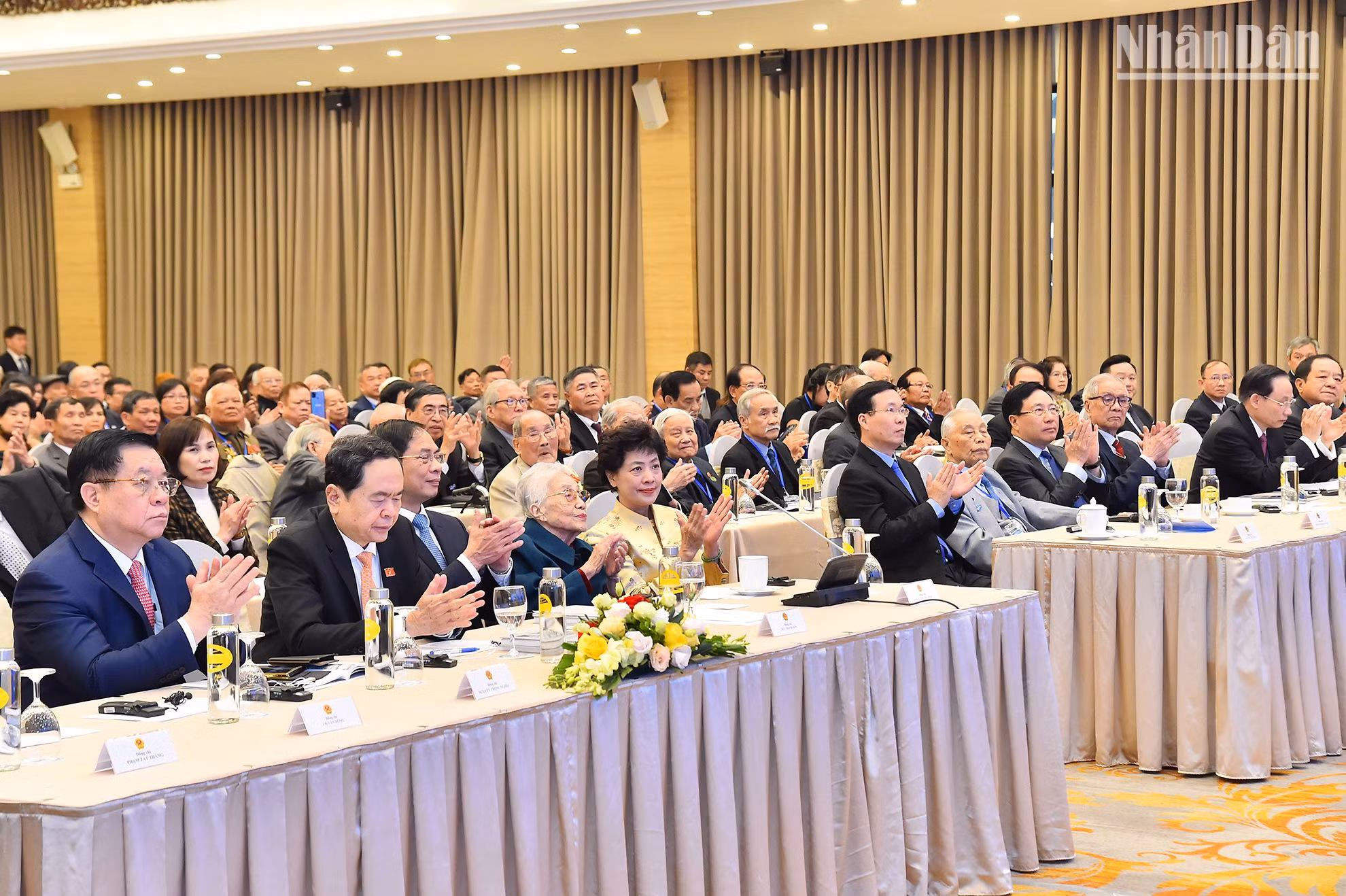 Các đồng chí lãnh đạo, nguyên lãnh đạo Đảng, Nhà nước dự Lễ kỷ niệm 50 năm Ngày ký Hiệp định Paris (27/1/1973-27/1/2023).