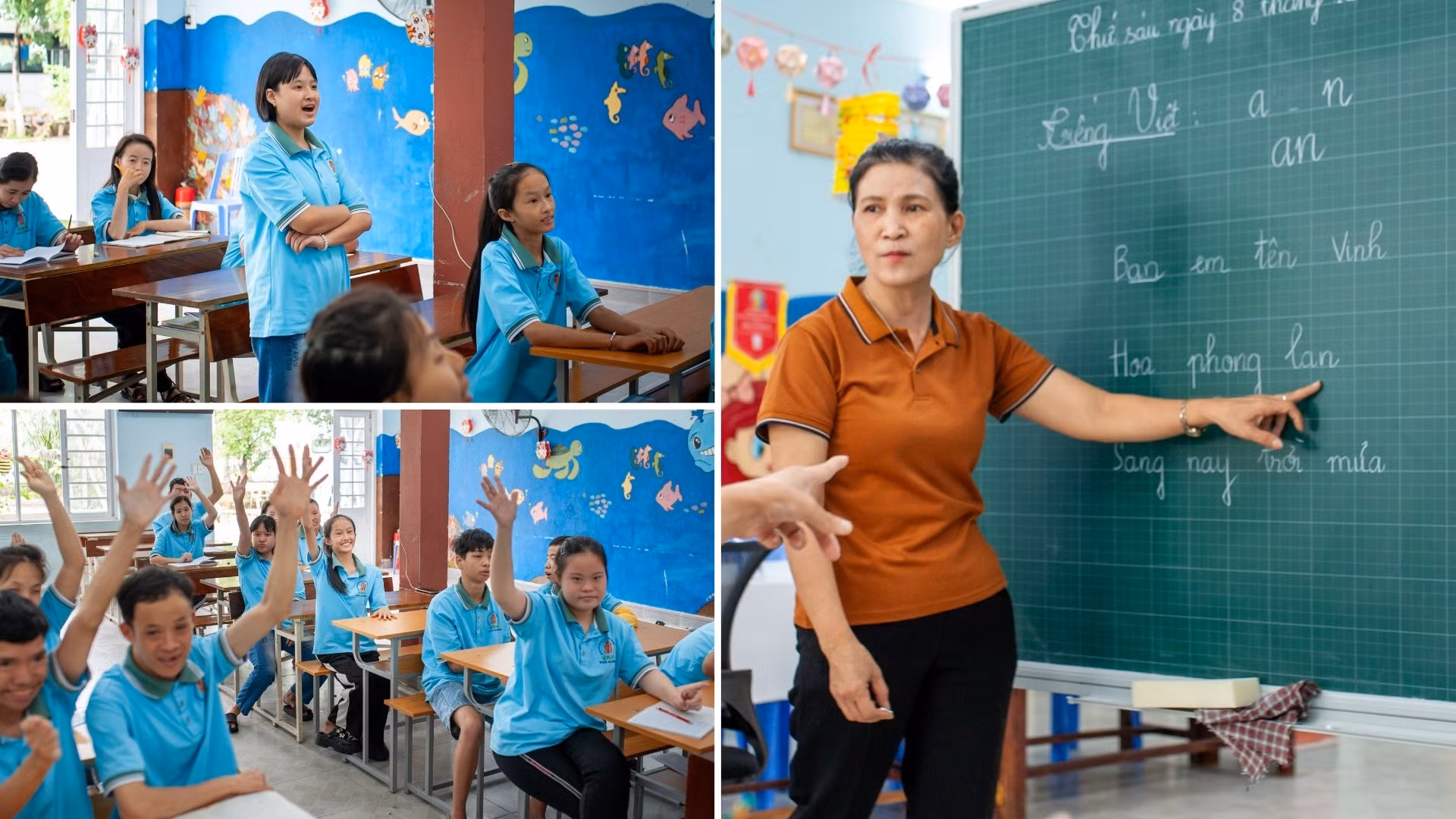 Tiết học văn hóa sôi nổi tại Trung tâm.