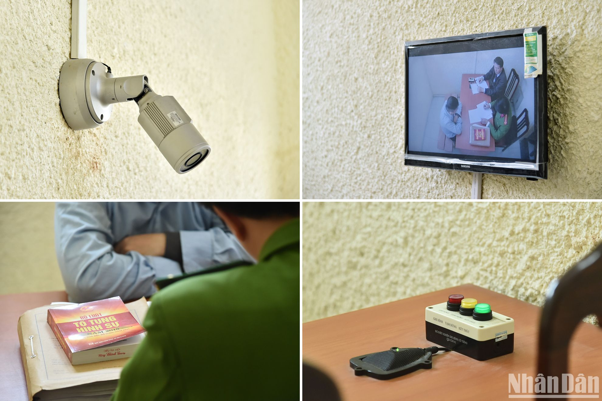 Công an thành phố Hà Nội tiến hành xây dựng, đưa vào sử dụng Trung tâm thẩm vấn có ghi âm, ghi hình có âm thanh của Cơ quan Cảnh sát điều tra Công an thành phố Hà Nội. (Ảnh: Thủy Nguyên)