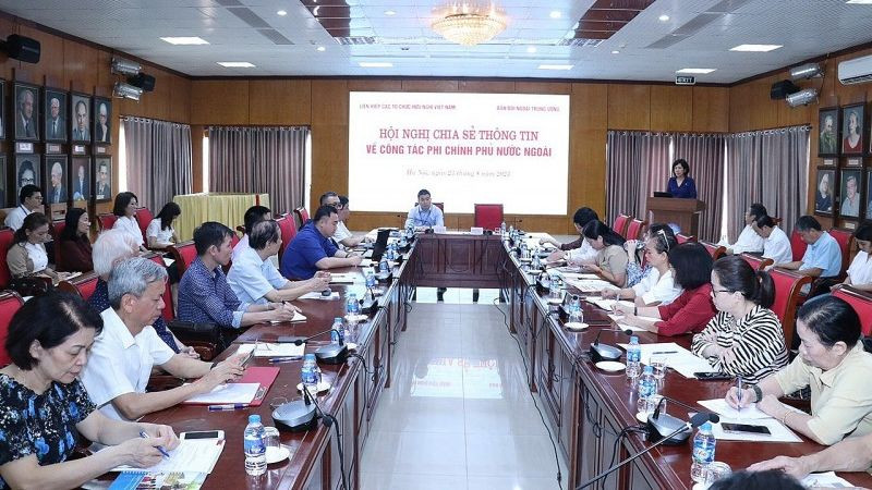 Hội nghị chia sẻ thông tin về công tác phi chính phủ nước ngoài năm 2023. (Nguồn: Internet) Hội nghị chia sẻ thông tin về công tác phi chính phủ nước ngoài năm 2023. (Nguồn: Internet)