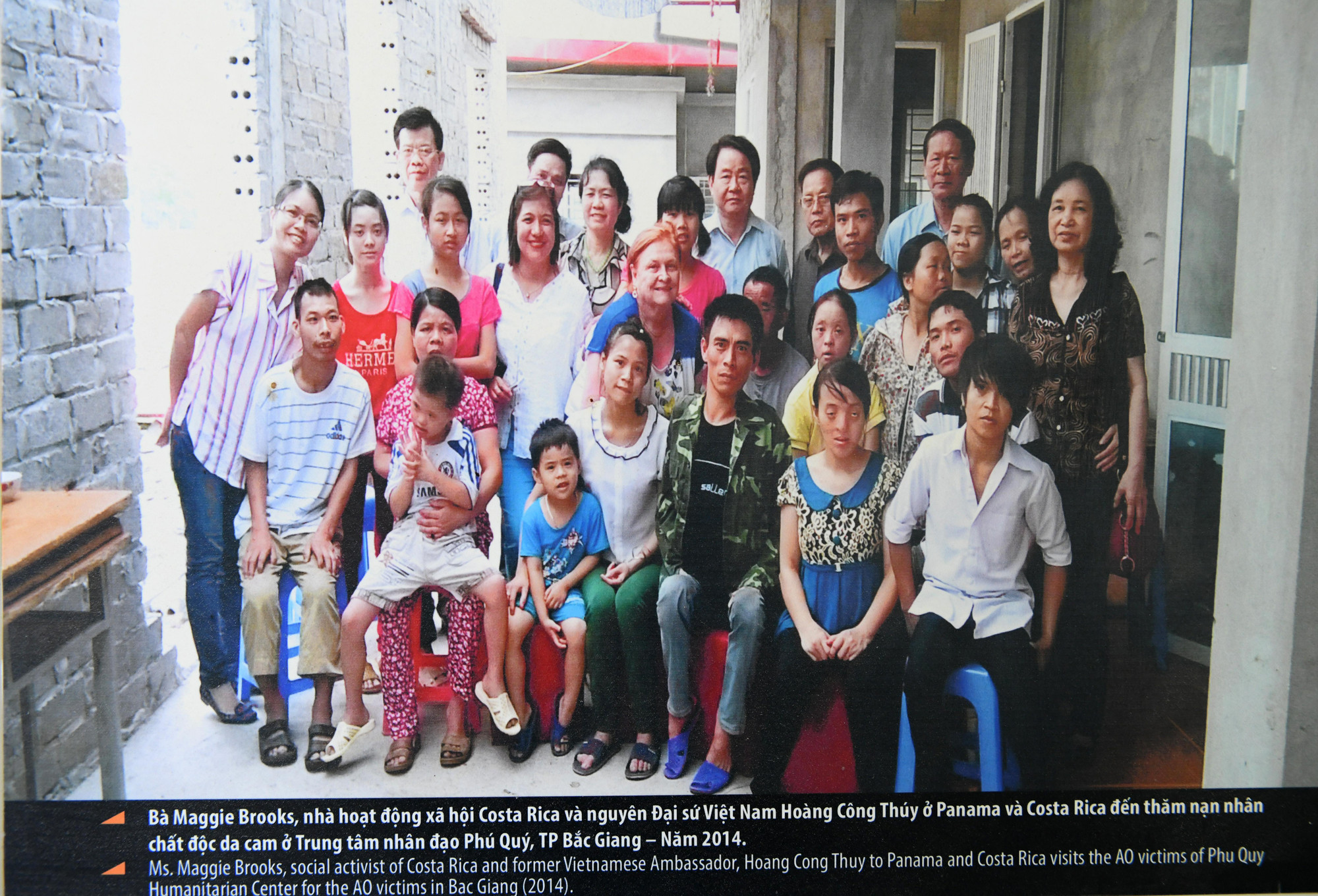 Các nạn nhân chất độc da cam tại Trung tâm nhân đạo Phú Quý, Bắc Giang. (Ảnh tư liệu do VAVA Việt Nam cung cấp)