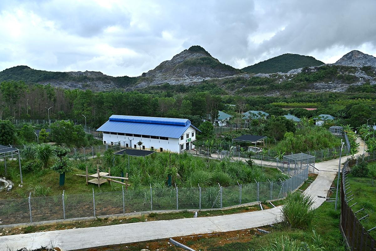 Một góc cơ sở bảo tồn gấu Ninh Bình.