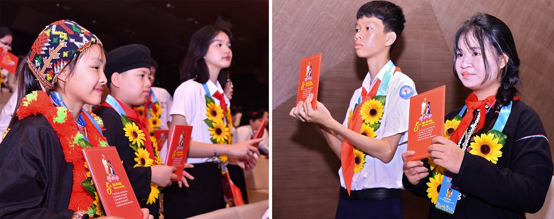 Các đại biểu dân tộc thiểu số nổi bật trong "vườn hoa" Cháu ngoan Bác Hồ dự Đại hội.