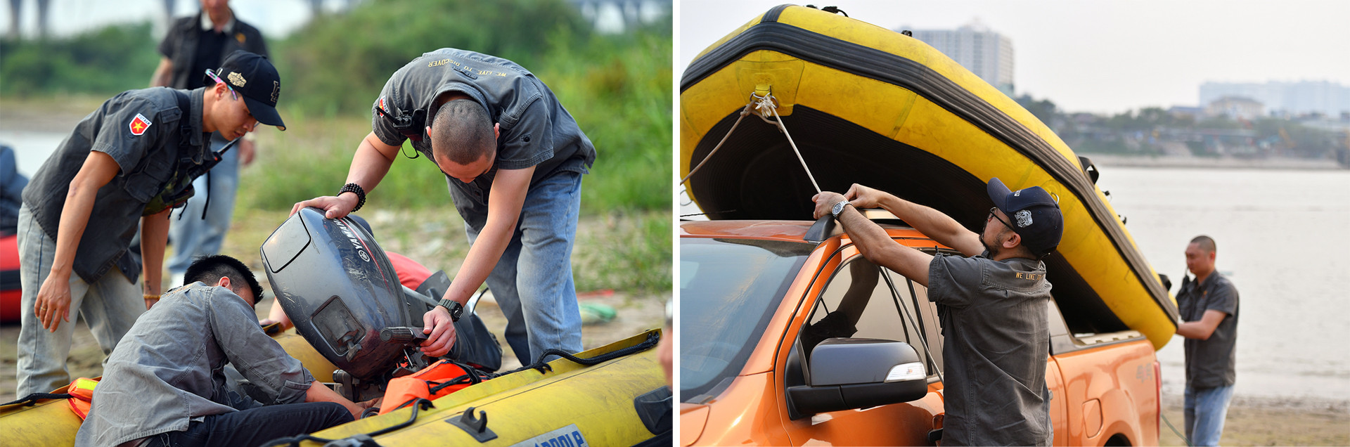 Bên cạnh đó, các tình nguyện viên cũng đã được hướng dẫn kỹ năng phòng, chống đuối nước, sơ cứu người bị nạn trên sông bảo đảm an toàn cho cả người cứu lẫn người bị nạn.