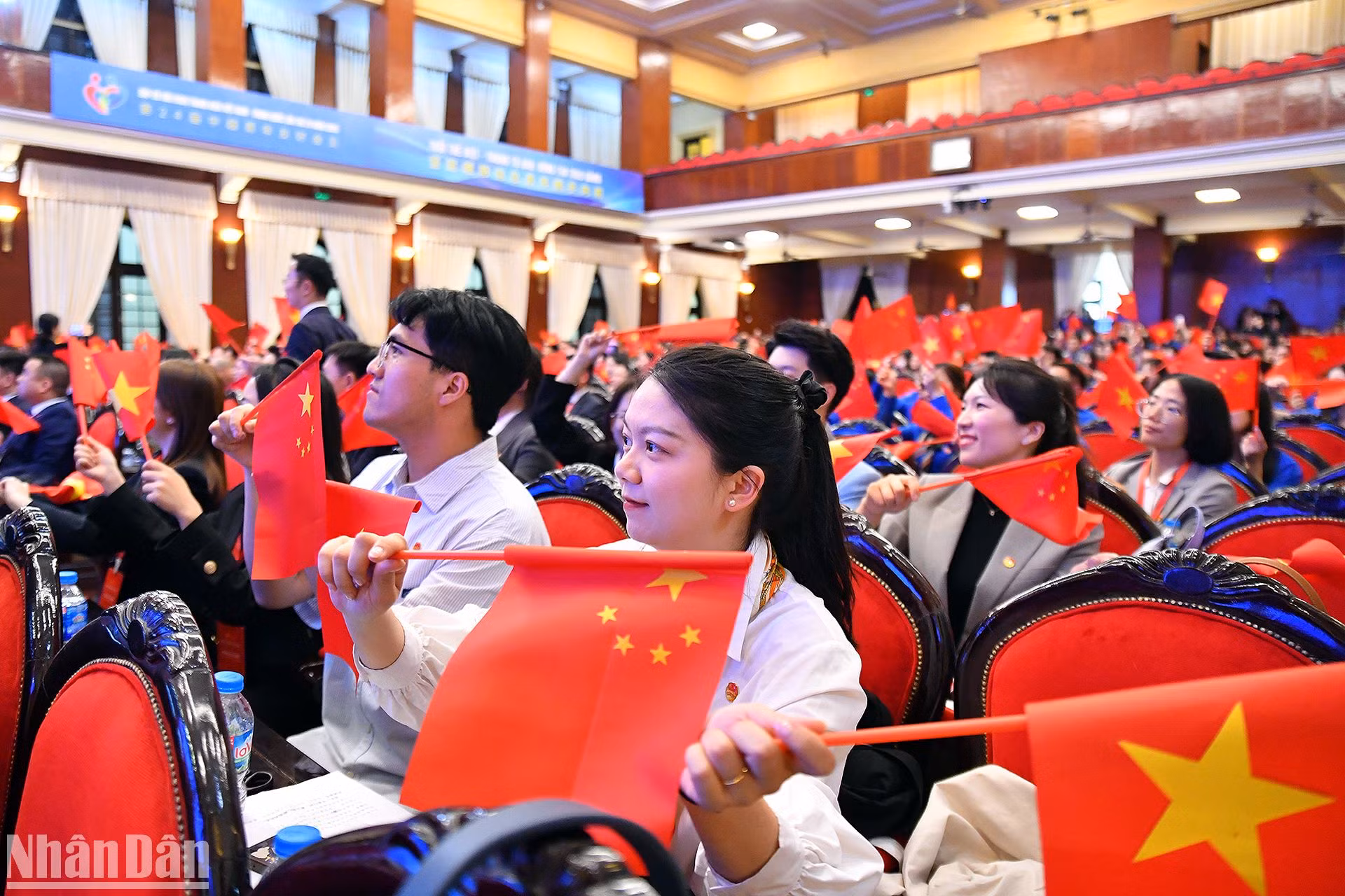 Các đại biểu thanh niên 2 nước tại chương trình.