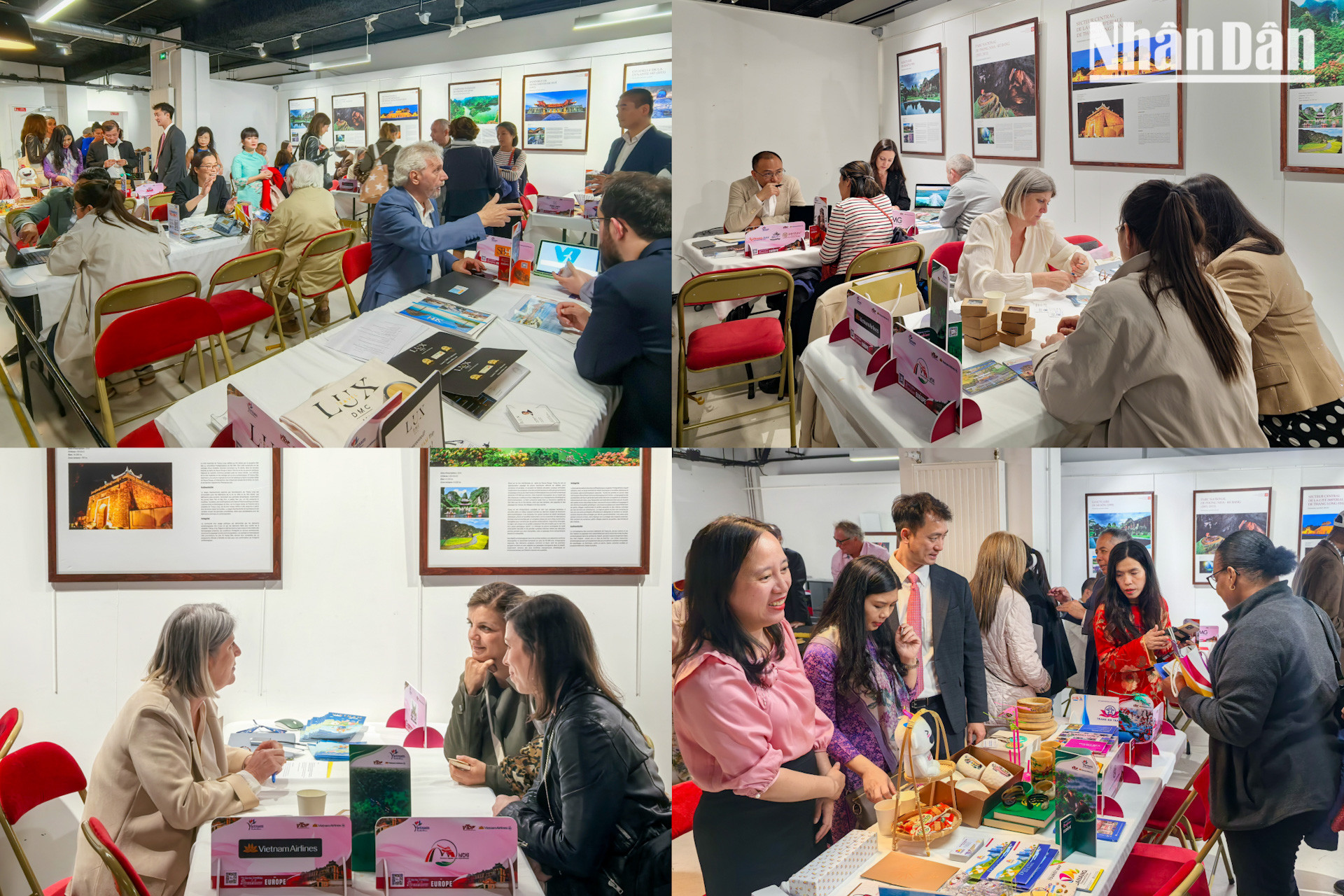 Các doanh nghiệp du lịch Việt Nam và Pháp tích cực gặp gỡ, trao đổi thông tin, tìm kiếm cơ hội hợp tác trong phiên kết nối chiều 12/5.