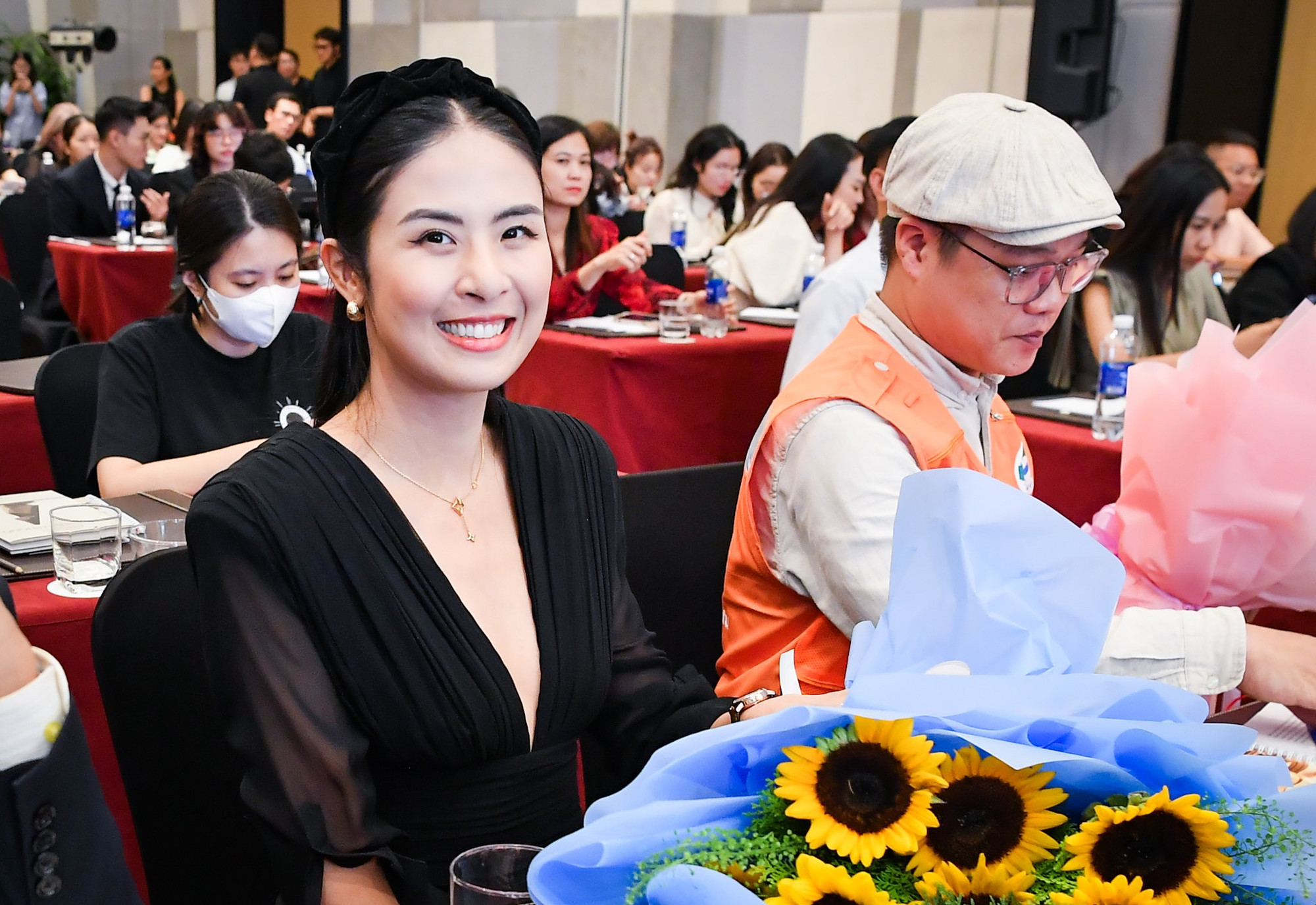 Hoa hậu Ngọc Hân có mặt tại sự kiện.