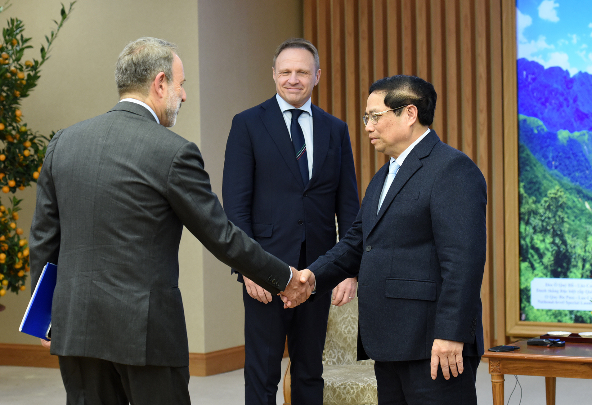 [Ảnh] Thủ tướng tiếp Bộ trưởng Bộ Nông nghiệp, Chủ quyền lương thực và Lâm nghiệp Italia ảnh 1