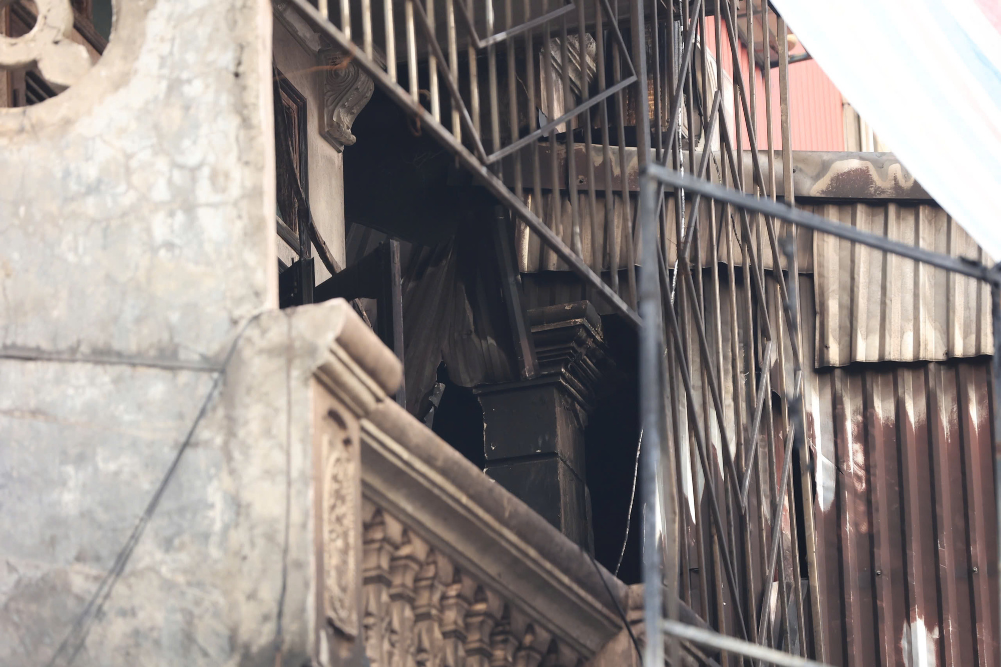 Hiện trường vụ cháy.