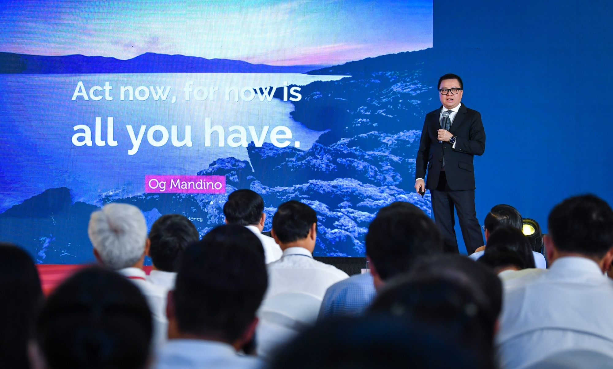 Đồng chí Lê Quốc Minh chỉ ra những thách thức cũng như cơ hội mà báo chí Việt Nam nói riêng, báo chí thế giới nói chung đang phải đối mặt.