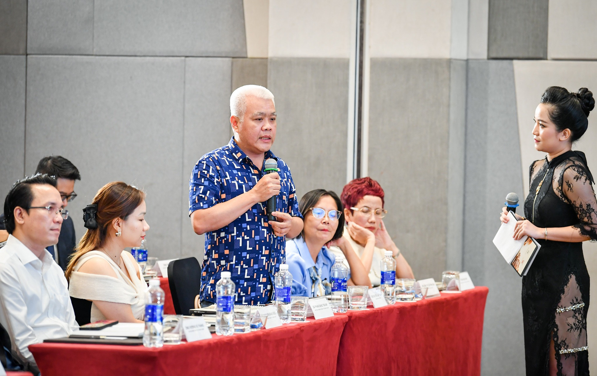 Đại diện Tiktok Việt Nam trả lời báo chí.