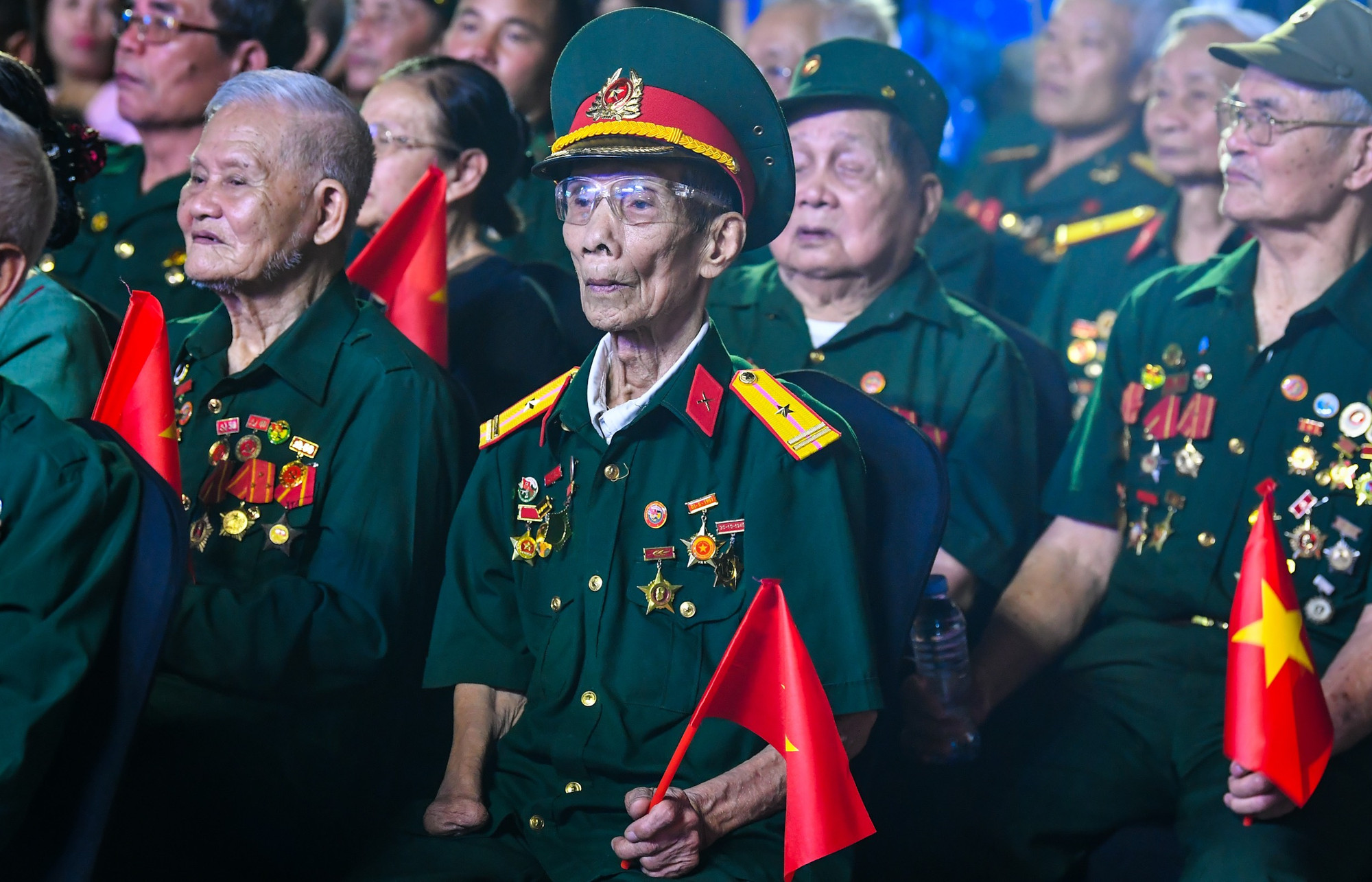 Nhiều cựu chiến binh từng là chiến sĩ Điện Biên cũng có mặt tham dự.