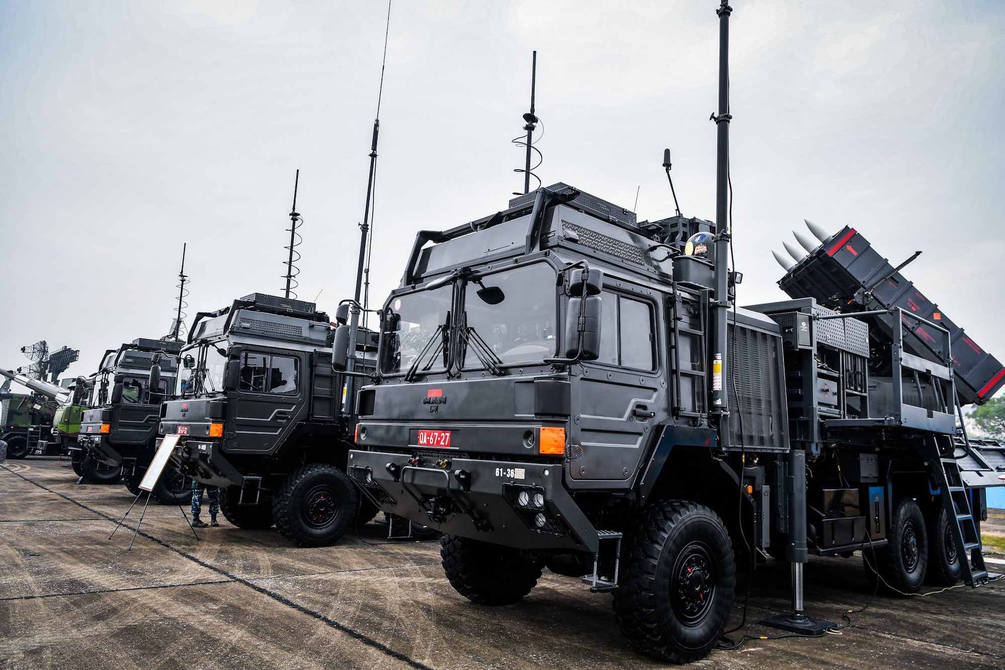 Tiếp theo Triển lãm Quốc phòng quốc tế Việt Nam lần thứ nhất năm 2022, Quân chủng Phòng không-Không quân tiếp tục mang đến triển lãm lần này hệ thống tên lửa phòng không Spyder do nhà thầu Rafale (Israel) phát triển, sản xuất.