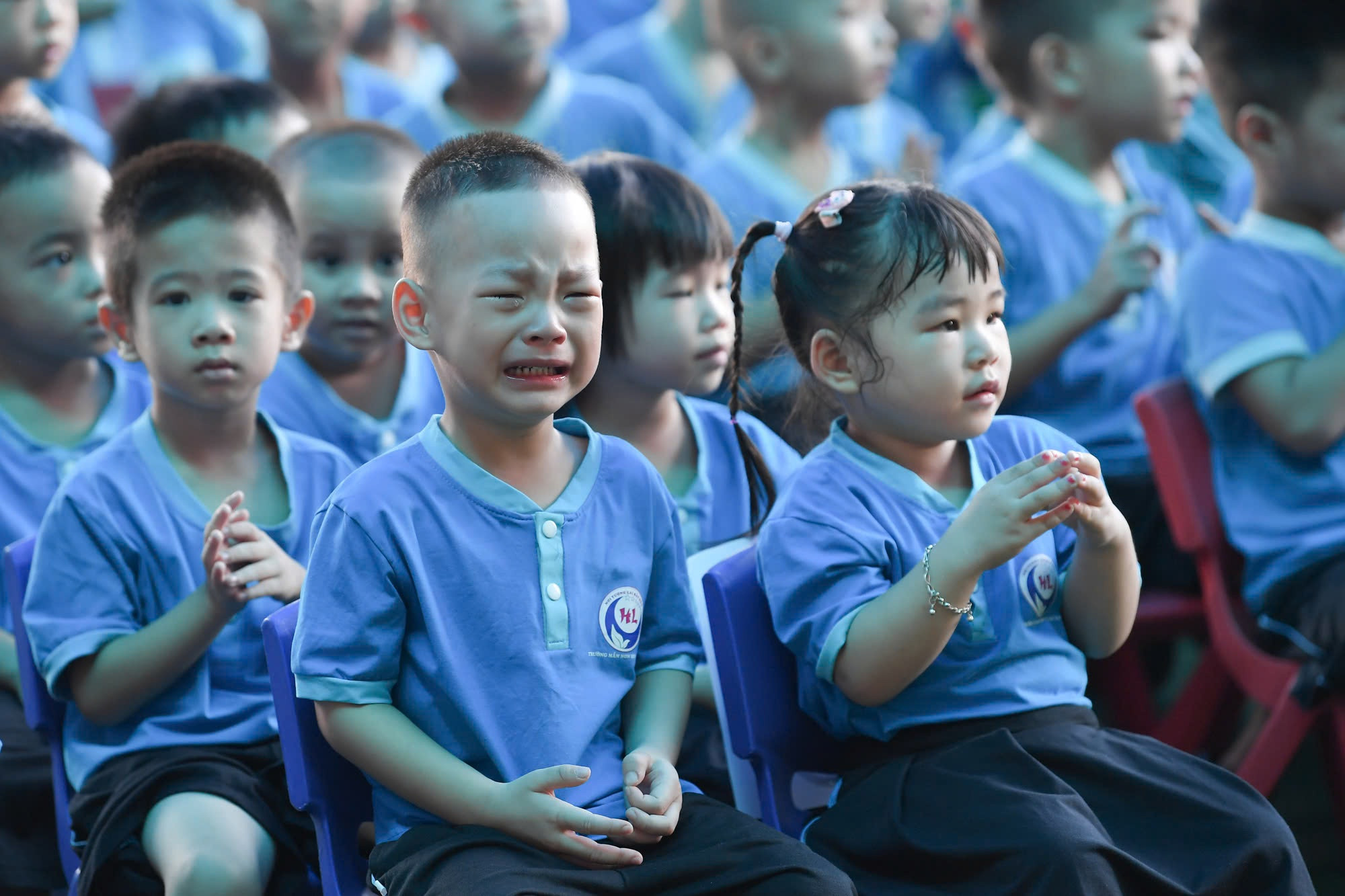 Tại Trường mầm non Hoàng Liệt, sáng nay cũng đã tổ chức ngày hội đến trường của bé.