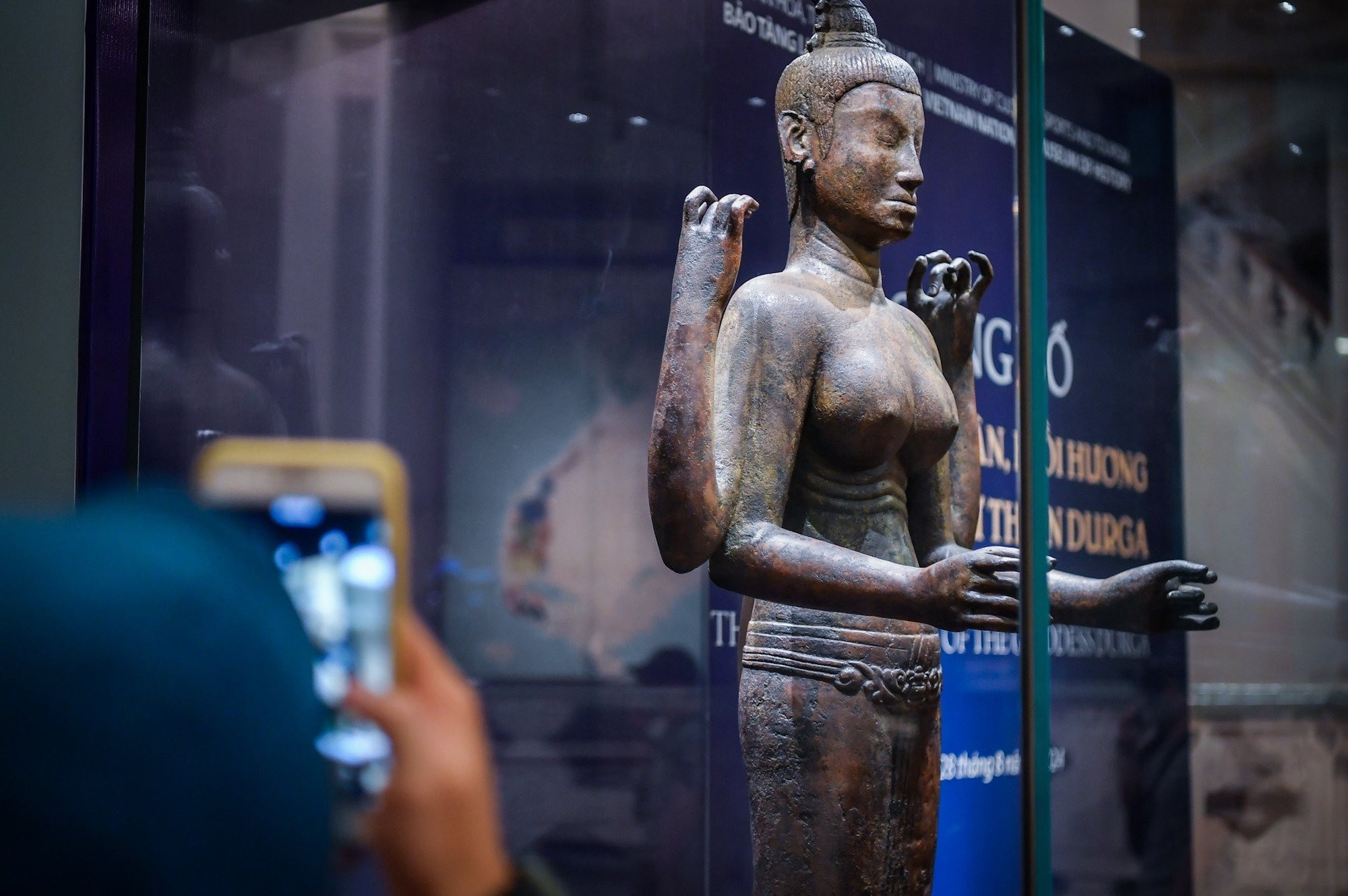 Có thể nhận thấy, bức tượng được bảo tồn khá nguyên trạng.