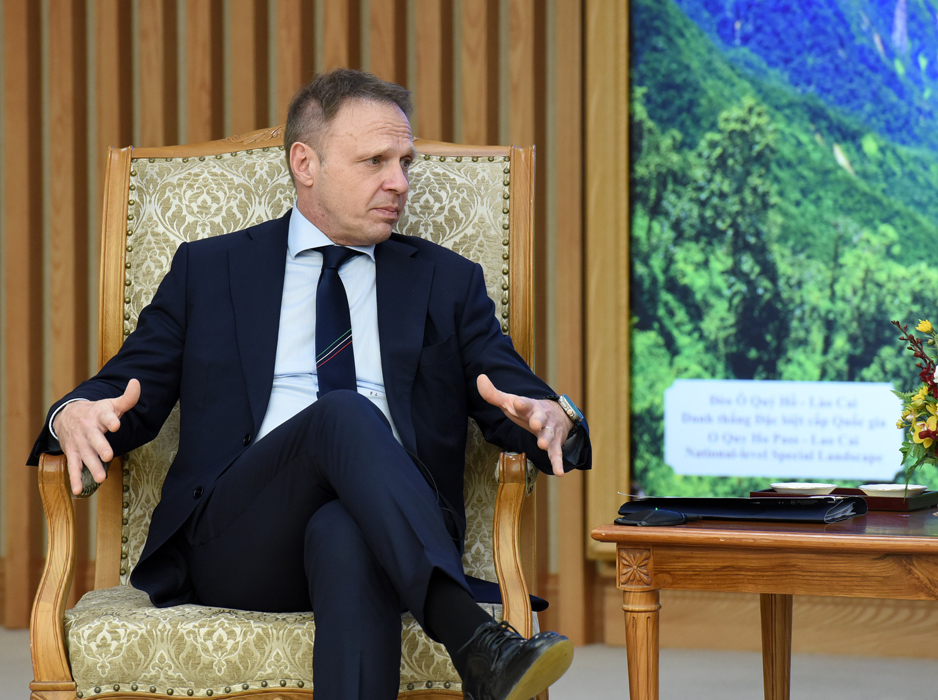 [Ảnh] Thủ tướng tiếp Bộ trưởng Bộ Nông nghiệp, Chủ quyền lương thực và Lâm nghiệp Italia ảnh 6