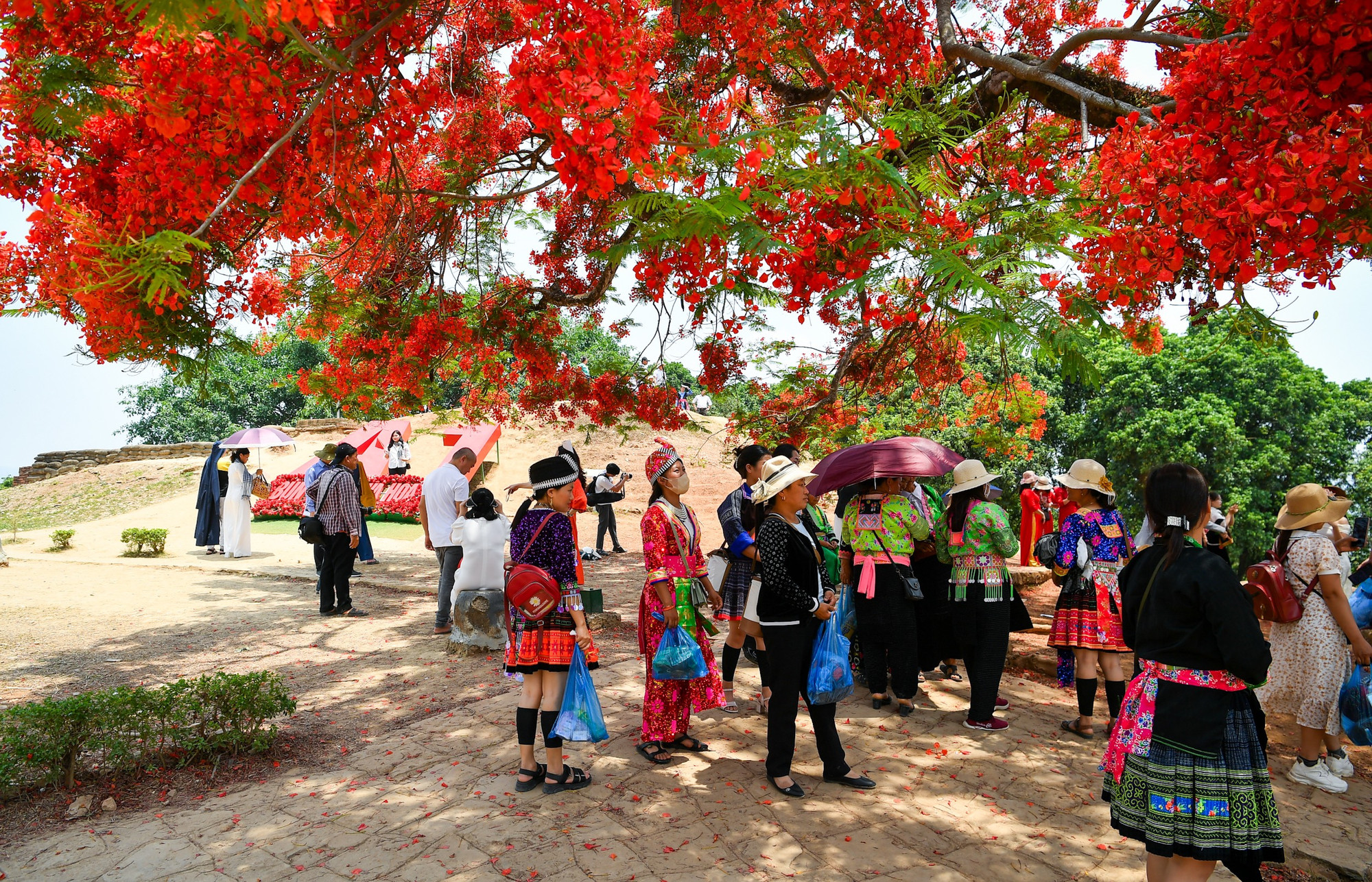 Càng gần tới ngày kỷ niệm 70 năm Chiến thắng Điện Biên Phủ, lượng du khách đổ về Điện Biên để tham quan các di tích lịch sử ngày càng nhiều.