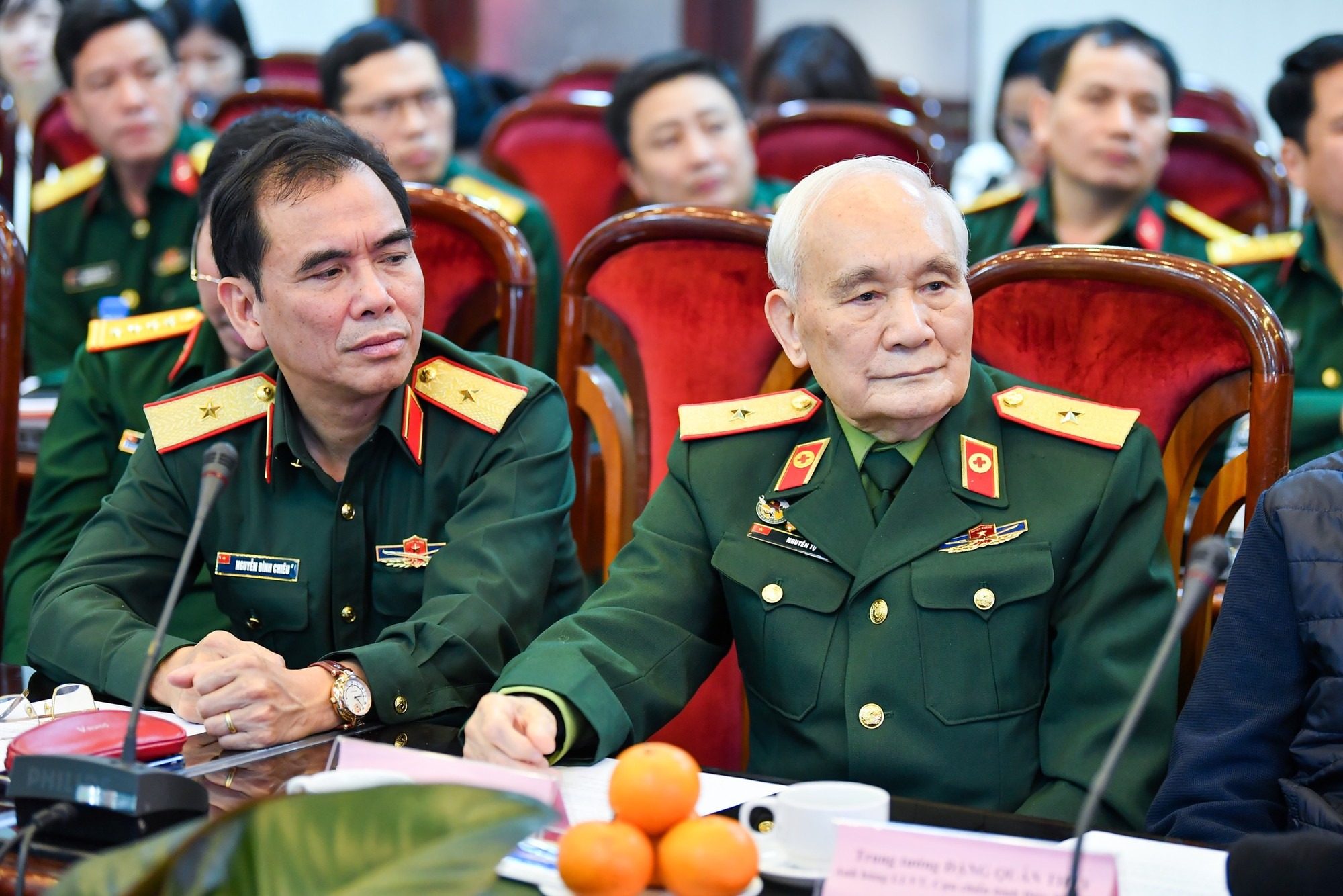 Thiếu tướng Nguyễn Tụ, Anh hùng Lực lượng vũ trang, nguyên cán bộ phòng quân y Đại đoàn 316, đại đoàn đánh vào cánh phía đông đồi A1 tại sự kiện.