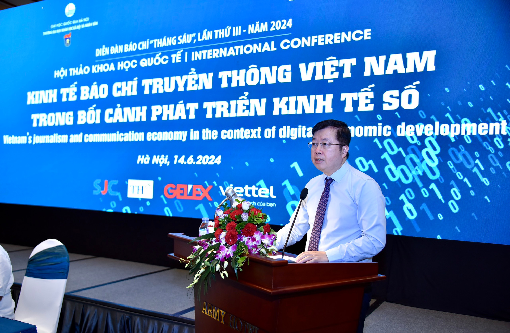 Thứ trưởng Thông tin và Truyền thông Nguyễn Thanh Lâm phát biểu tổng kết hội thảo.