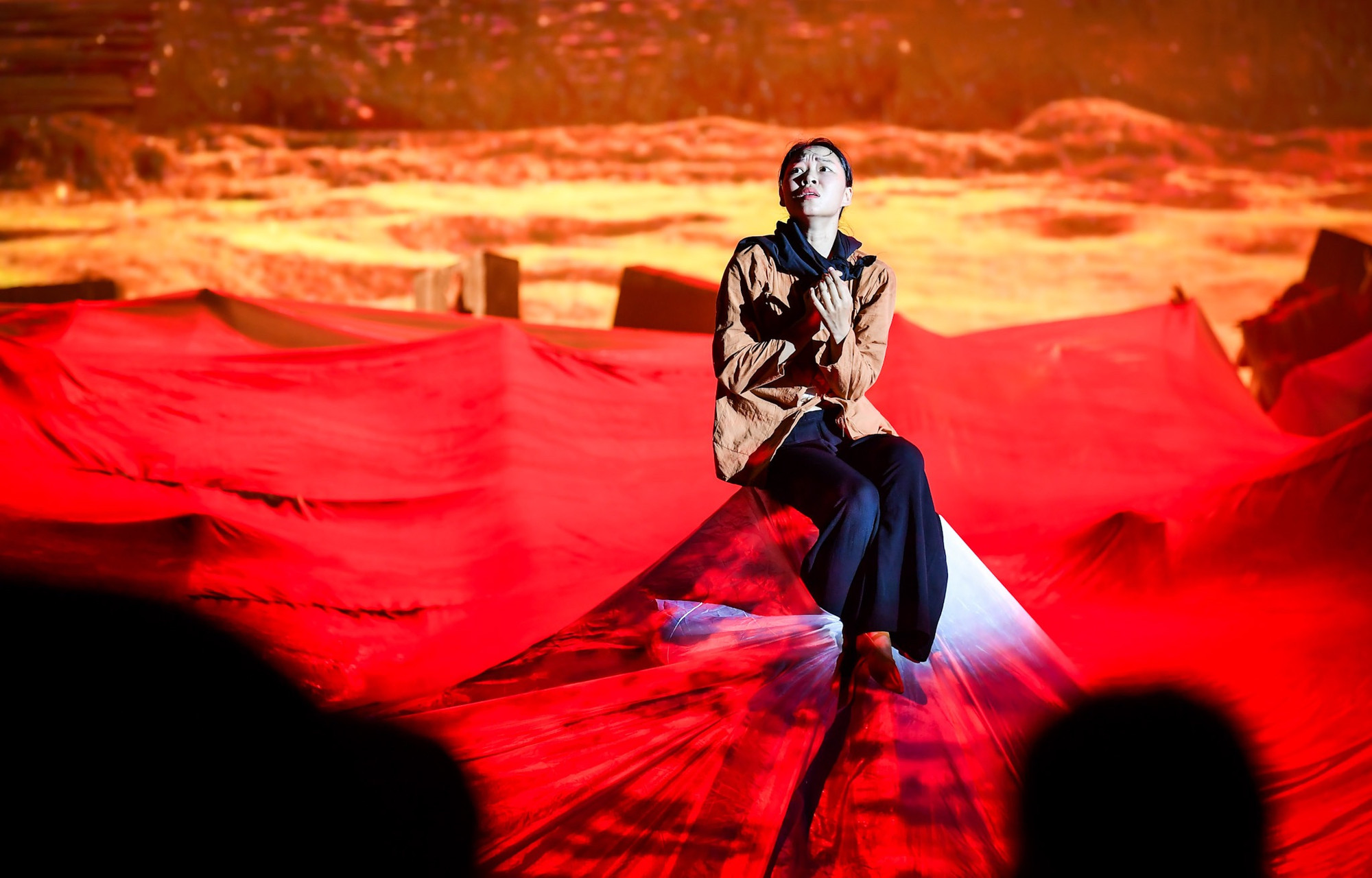 Một tiết mục gây xúc động cho khán giả có mặt tại buổi lễ Tổng duyệt.