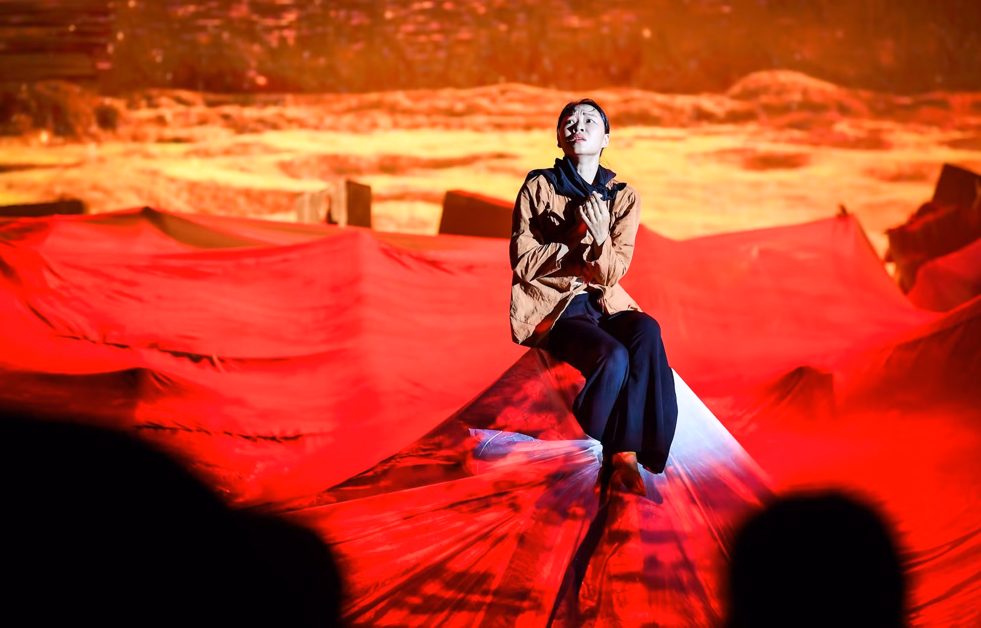 Một tiết mục gây xúc động cho khán giả có mặt tại buổi lễ Tổng duyệt.