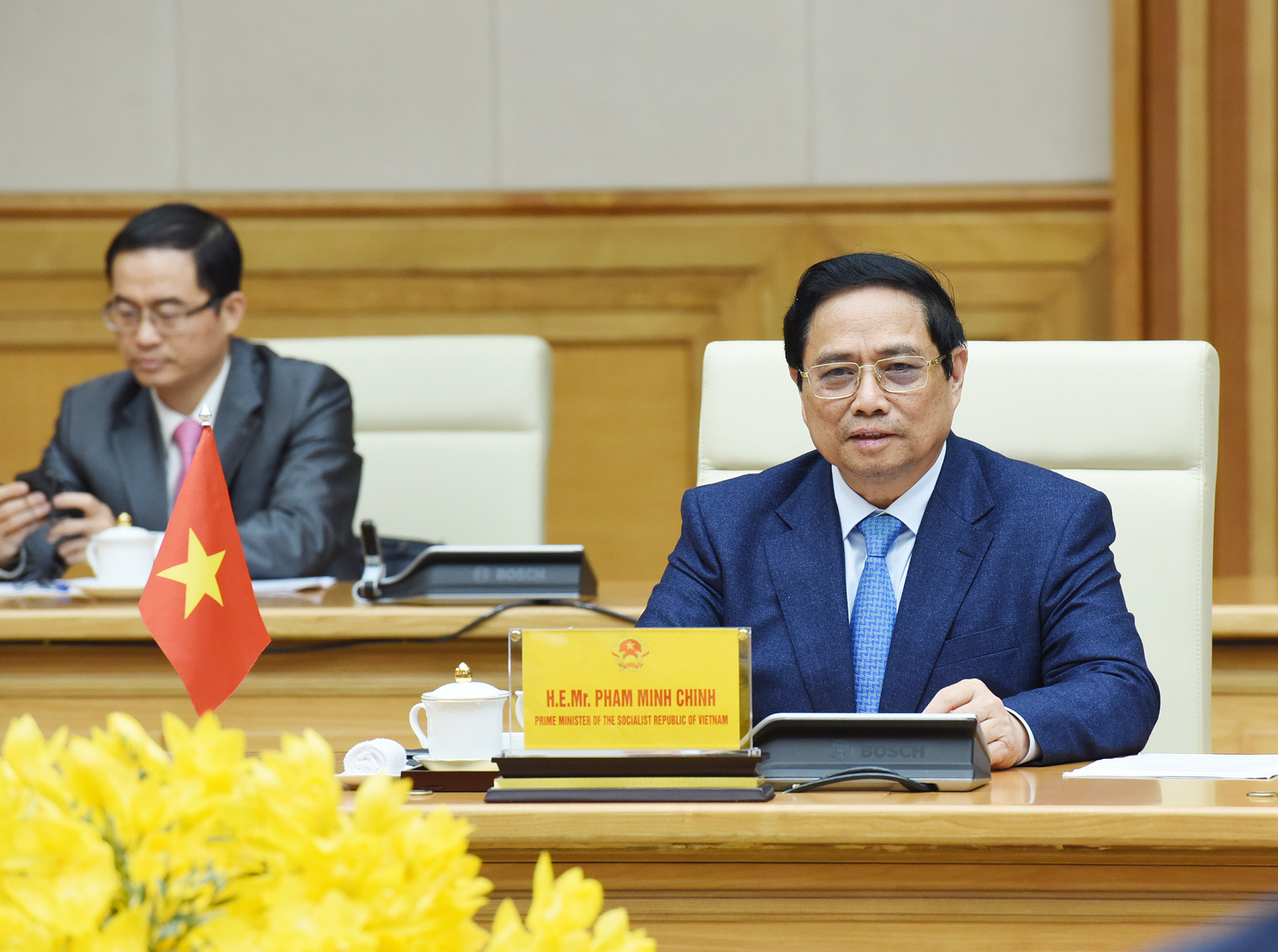 Thủ tướng Phạm Minh Chính phát biểu tại cuộc hội kiến Chủ tịch Quốc hội Bulgaria Rossen Dimitrov Jeliazkov. Thủ tướng Phạm Minh Chính phát biểu tại cuộc hội kiến Chủ tịch Quốc hội Bulgaria Rossen Dimitrov Jeliazkov.