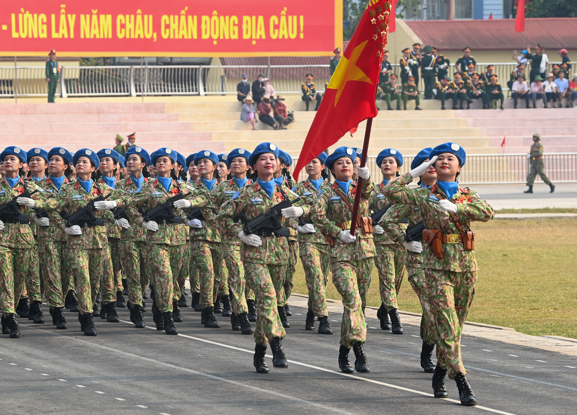 Khối nữ Lực lượng gìn giữ hoà bình của Quân đội Nhân dân Việt Nam.