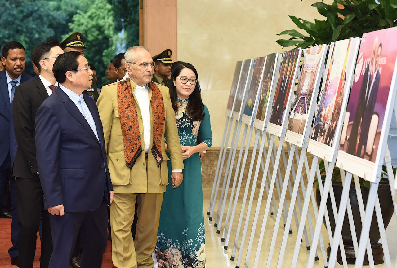 [Ảnh] Thủ tướng Phạm Minh Chính hội kiến Tổng thống Timor-Leste Jose Ramos-Horta ảnh 3