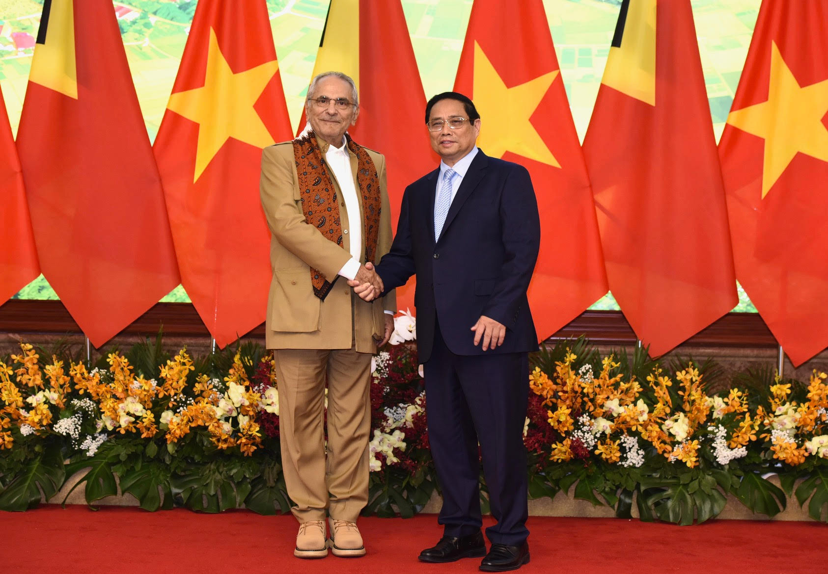 [Ảnh] Thủ tướng Phạm Minh Chính hội kiến Tổng thống Timor-Leste Jose Ramos-Horta ảnh 4