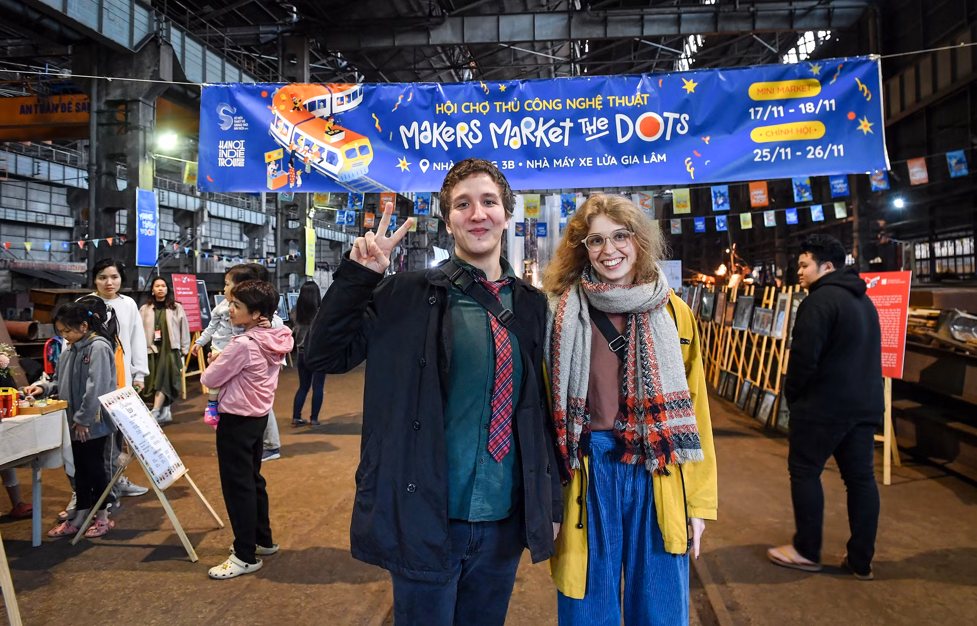 [Ảnh] Khám phá "không gian nghệ thuật" tại Nhà máy Xe lửa Gia Lâm ảnh 13