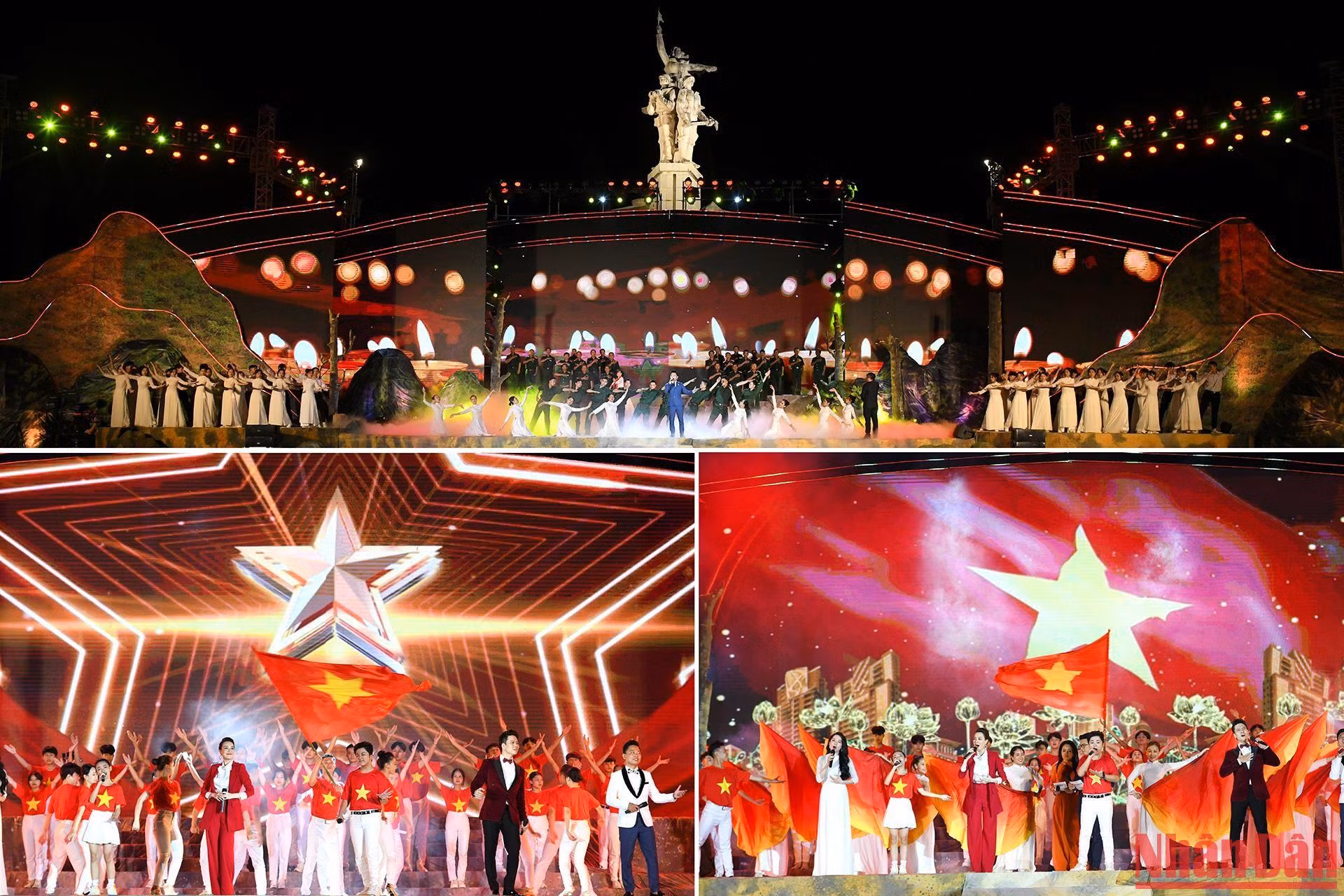 Tất cả tạo nên một bản tráng ca sâu lắng, khơi gợi cảm xúc của người xem về tình yêu, niềm tự hào luôn cháy bỏng trong tim hai chữ "quê hương".