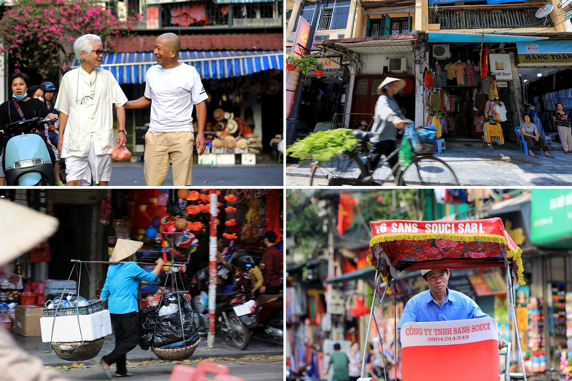 Nhưng điều hấp dẫn hơn cả với nhiều du khách là được chứng kiến nếp sống yên bình, phản ánh lối sống, tập quán, thói quen nếp sinh hoạt của người dân phố cổ. Đó là hình ảnh những người hàng xóm hỏi thăm nhau mỗi khi gặp mặt, các cửa hàng buôn bán hàn huyên cả ngày, giúp đỡ tương trợ lẫn nhau, đó là cách ứng xử vẫn mang đậm dấu ấn của những làng nghề, phường nghề thủ công truyền thống. Điều đó tạo nên giá trị, nét văn hoá đặc trưng riêng cho khu phố cổ Hà Nội.