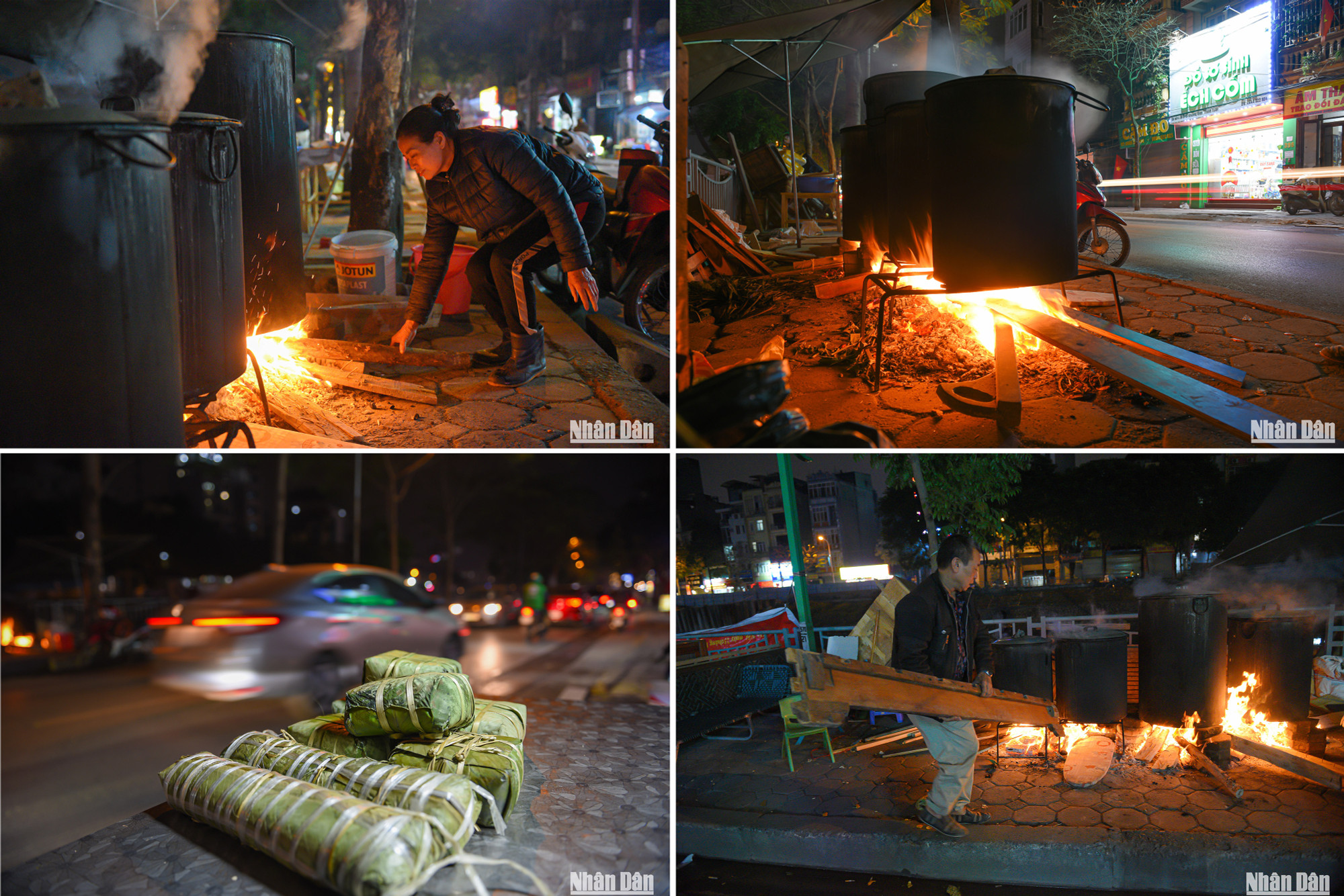 Bánh chưng sau 12 tiếng mới có thể vớt ra, chưa kể phải cấp nước, cấp củi liên tục để bánh chưng chín đều. Gia đình cô Son cho biết phải thay nhau xuyên đêm canh nồi bánh chưng. Bánh chưng sau 12 tiếng mới có thể vớt ra, chưa kể phải cấp nước, cấp củi liên tục để bánh chưng chín đều. Gia đình cô Son cho biết phải thay nhau xuyên đêm canh nồi bánh chưng.