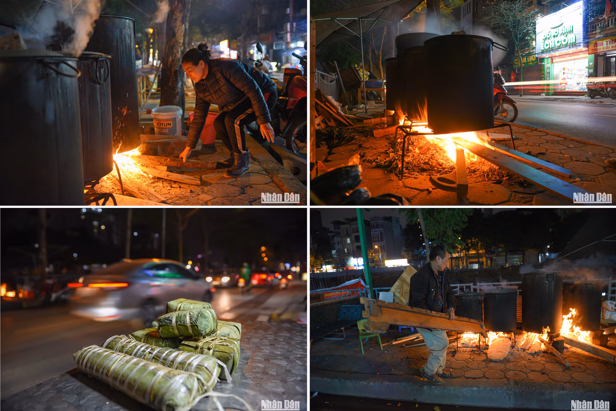 Bánh chưng sau 12 tiếng mới có thể vớt ra, chưa kể phải cấp nước, cấp củi liên tục để bánh chưng chín đều. Gia đình cô Son cho biết phải thay nhau xuyên đêm canh nồi bánh chưng. Bánh chưng sau 12 tiếng mới có thể vớt ra, chưa kể phải cấp nước, cấp củi liên tục để bánh chưng chín đều. Gia đình cô Son cho biết phải thay nhau xuyên đêm canh nồi bánh chưng.