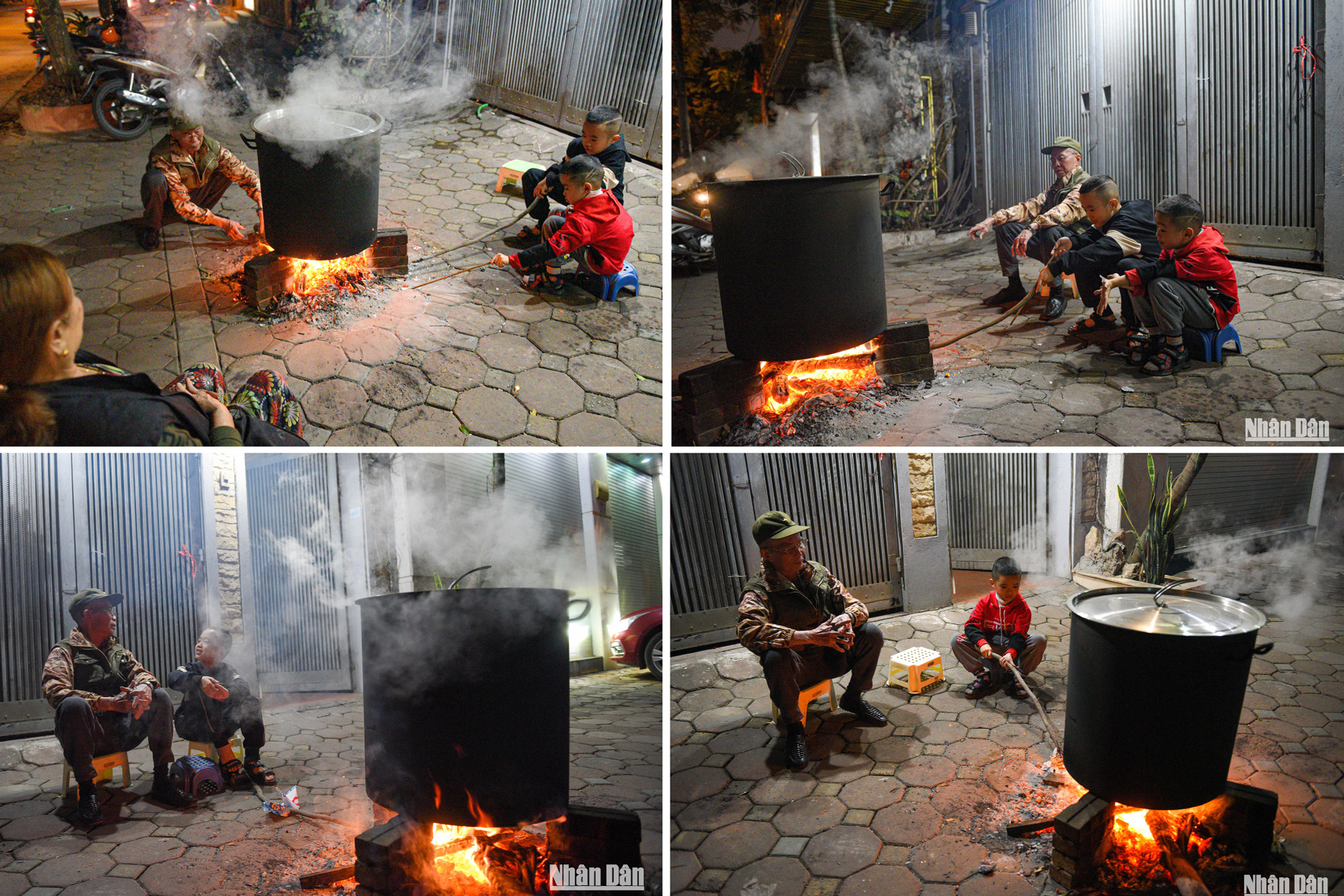 Chú Châu cho biết: việc gói bánh chưng không chỉ dạy cho các con, cháu trong gia đình về truyền thống của dân tộc, mà đây cũng là khoảng thời gian mà đại gia đình có thể quây quần được với nhau. Chú Châu cho biết: việc gói bánh chưng không chỉ dạy cho các con, cháu trong gia đình về truyền thống của dân tộc, mà đây cũng là khoảng thời gian mà đại gia đình có thể quây quần được với nhau.