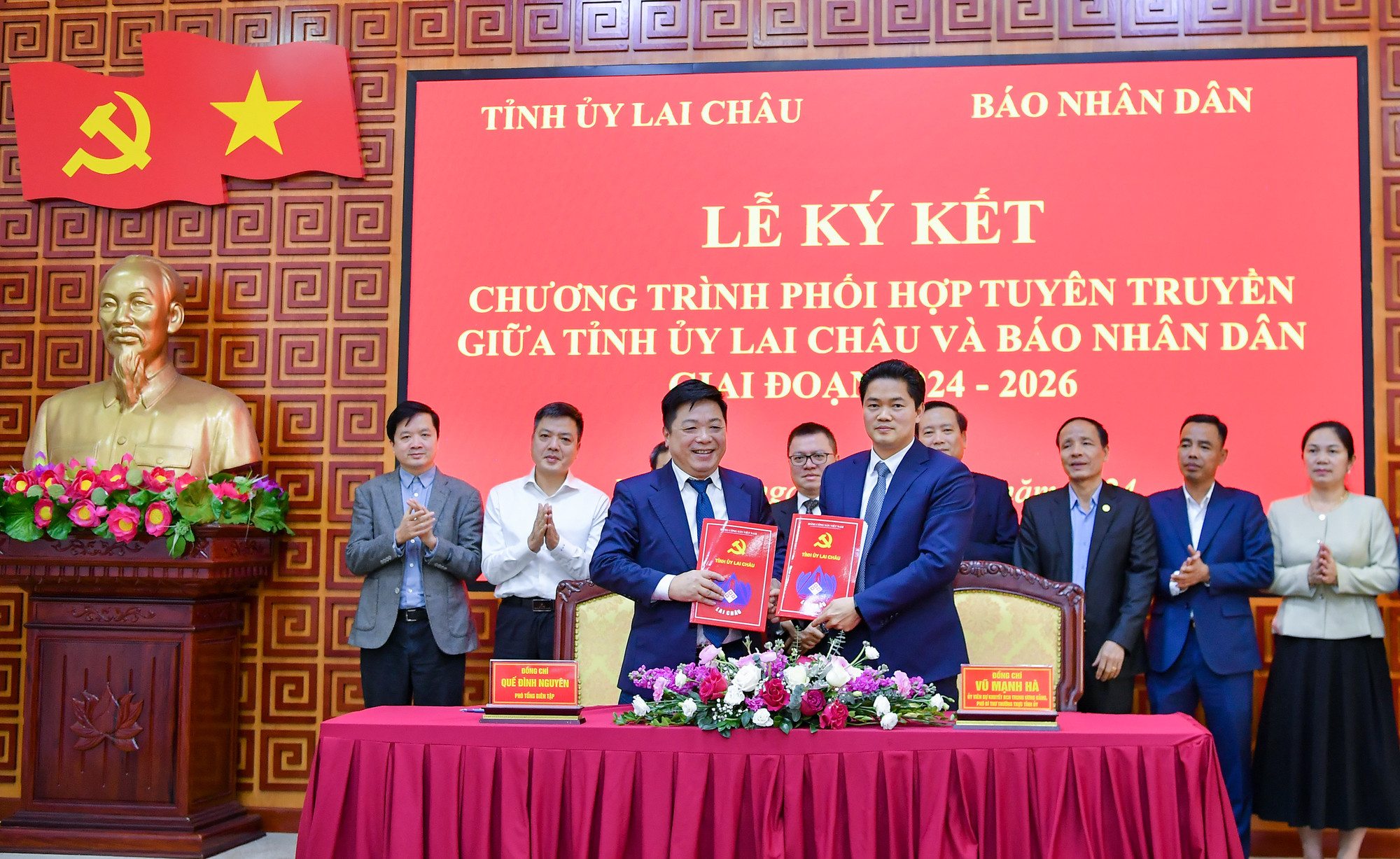 Báo Nhân Dân và tỉnh Lai Châu ký kết Chương trình phối hợp tuyên truyền giai đoạn 2024-2026