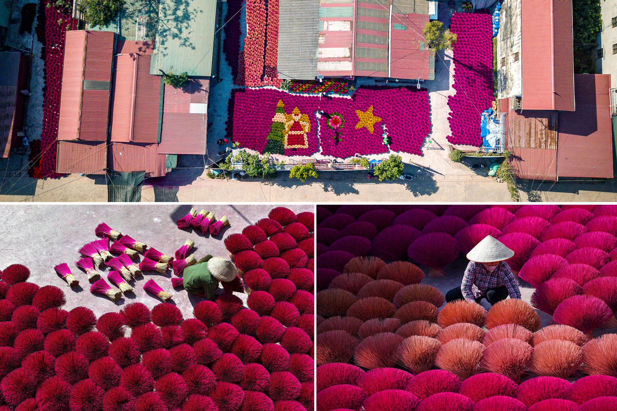 Là 1 làng nghề truyền thống nên làng hương Quảng Phú Cầu gần như hoạt động quanh năm, lại vô cùng nhộn nhịp. Tuy nhiên để bảo đảm chất lượng của chân hương thì các xưởng của làng phải phụ thuộc rất nhiều vào điều kiện thời tiết.