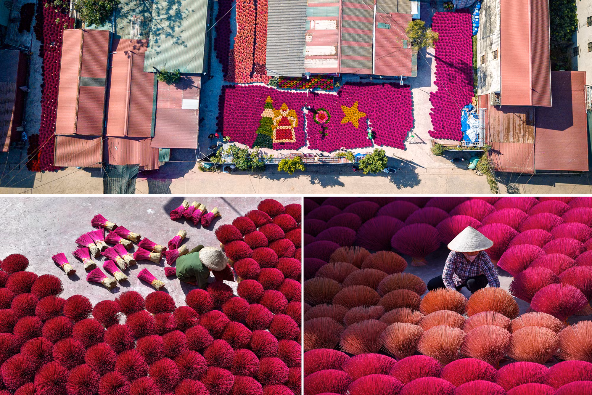 Là 1 làng nghề truyền thống nên làng hương Quảng Phú Cầu gần như hoạt động quanh năm, lại vô cùng nhộn nhịp. Tuy nhiên để bảo đảm chất lượng của chân hương thì các xưởng của làng phải phụ thuộc rất nhiều vào điều kiện thời tiết.