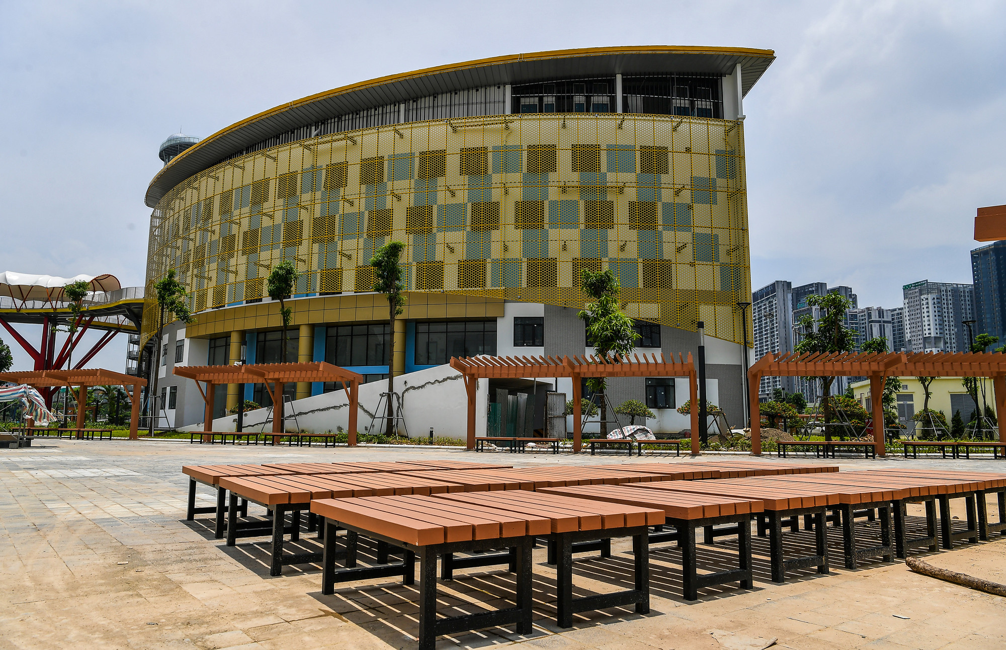 Vẻ đẹp hiện đại, năng động của Cung Thiếu nhi Hà Nội.