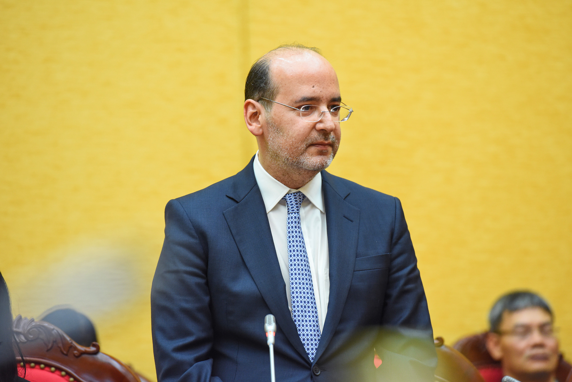 cc Phát biểu tại lễ xuất quân, Đại sứ đặc mệnh toàn quyền Thổ Nhĩ Kỳ tại Việt Nam Haldun Tekneci chân thành cảm ơn sự hỗ trợ từ phía Chính phủ Việt Nam, đồng thời bày tỏ sự trân trọng, đánh giá cao các cán bộ, chiến sĩ đã dũng cảm xung phong lên đường hỗ trợ công tác cứu hộ, cứu nạn tại Thổ Nhĩ Kỳ.